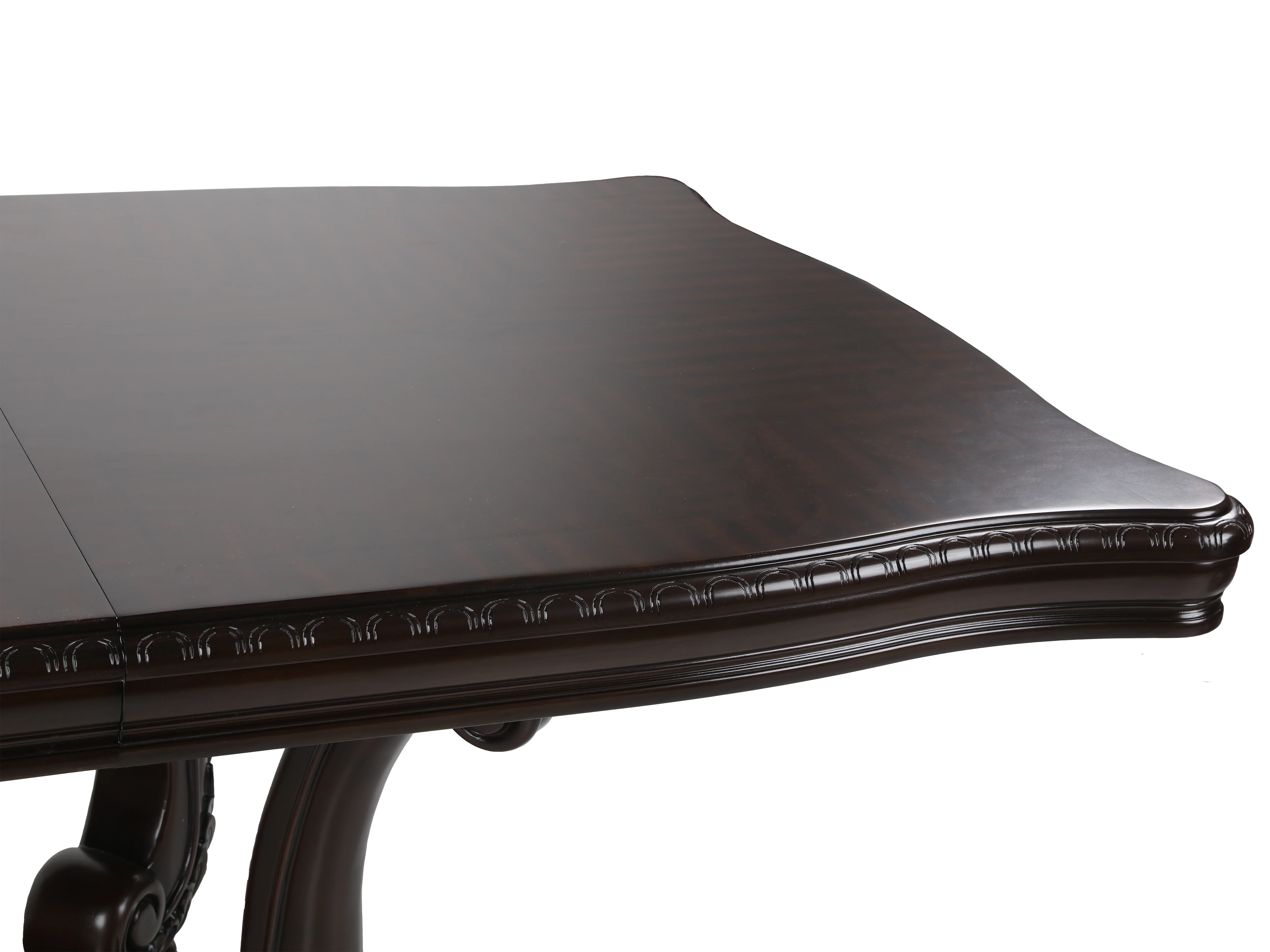 9-Piece Dark Cherry Formal Dining Set with Shield Back Chairs