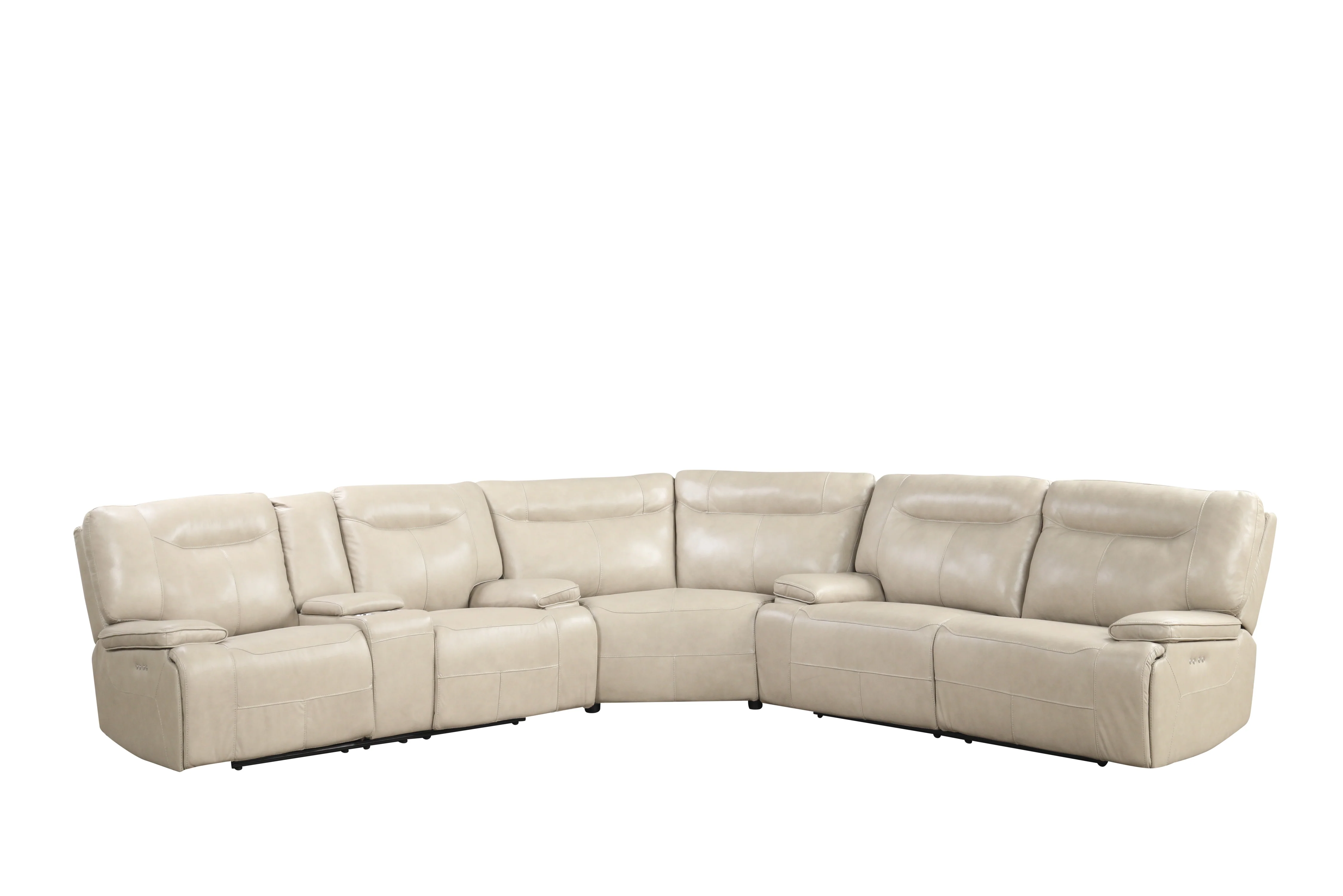 3137-cream-top-grain-leather-power-reclining-sectional-with-console-wireless-charging-3.webp Cream Top Grain Leather Power Reclining Sectional with Console & Wireless Charging