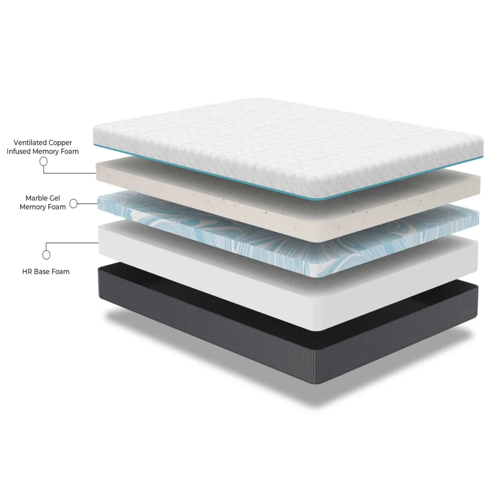 3178-copper-lux-12-soft-memory-foam-mattress-with-phase-change-cooling-fabric-4.webp Copper Lux - 12" Soft Memory Foam Mattress With Phase Change Cooling Fabric