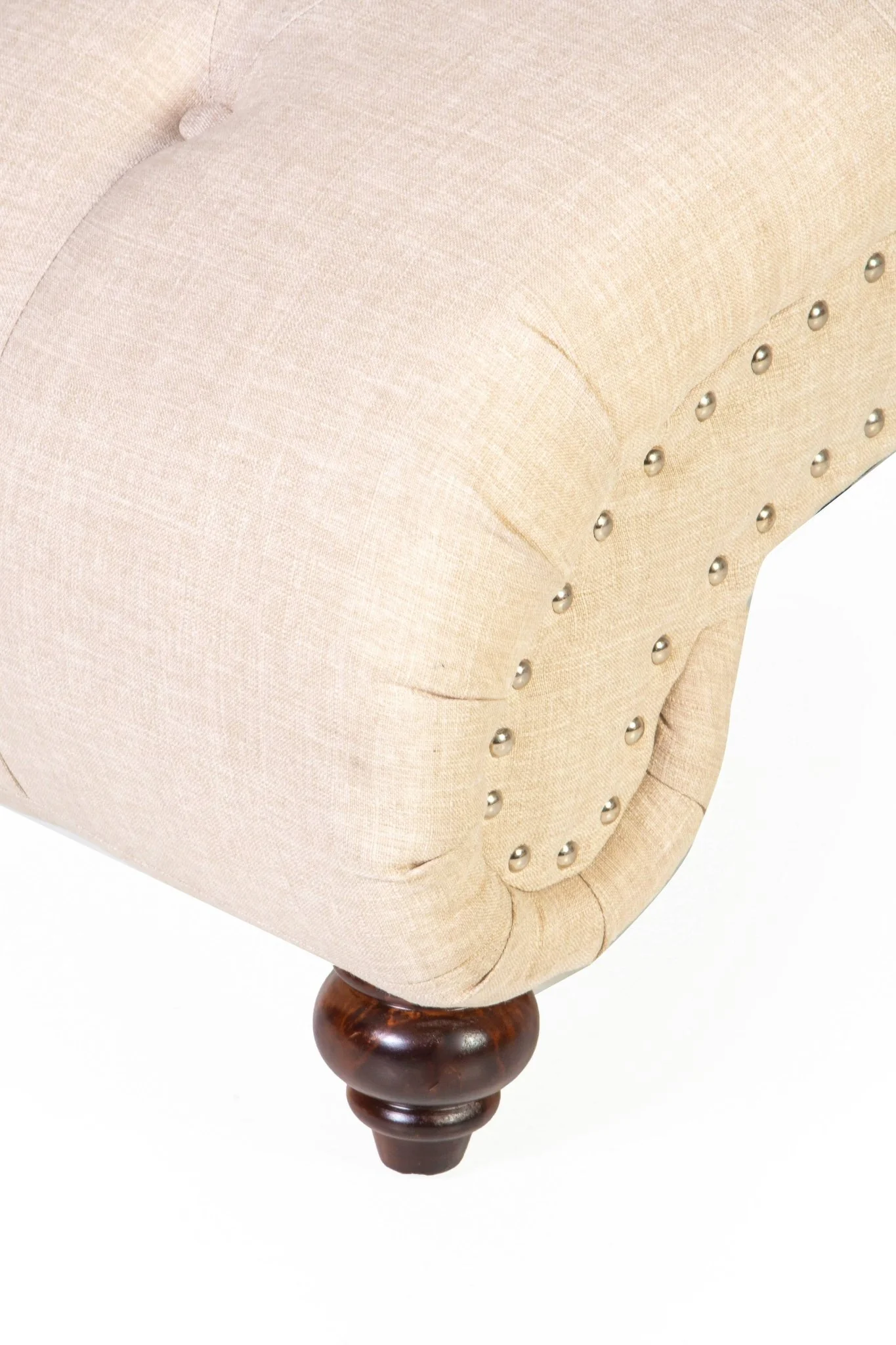 349-beige-tufted-chaise-lounge-with-nailhead-trim-bolster-pillow-2.webp Beige Tufted Chaise Lounge with Nailhead Trim & Bolster Pillow