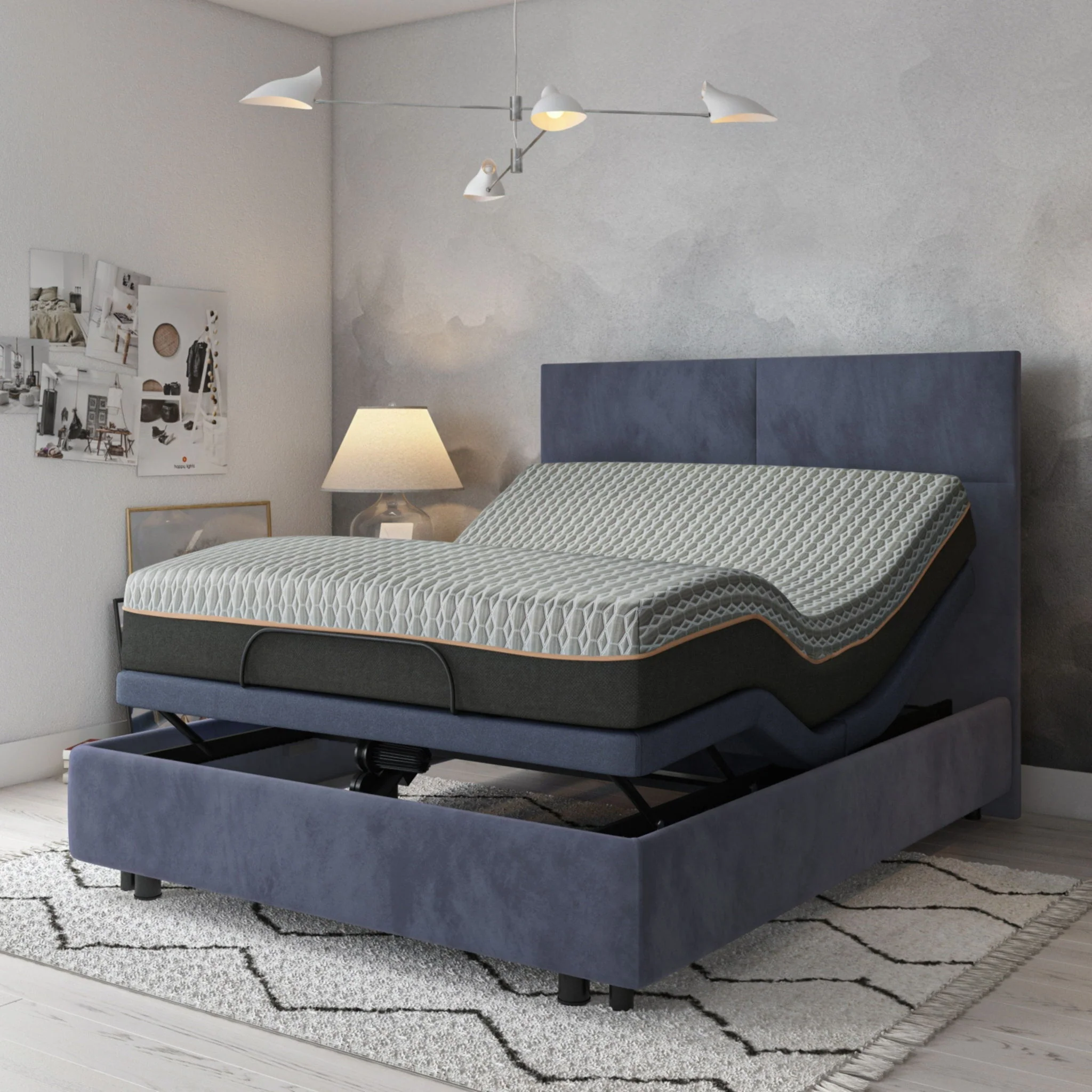 Copper Lux Hybrid - 14" Mattress With Copper Infused Contouring Memory Comfort Layer And Supportive Coil System
