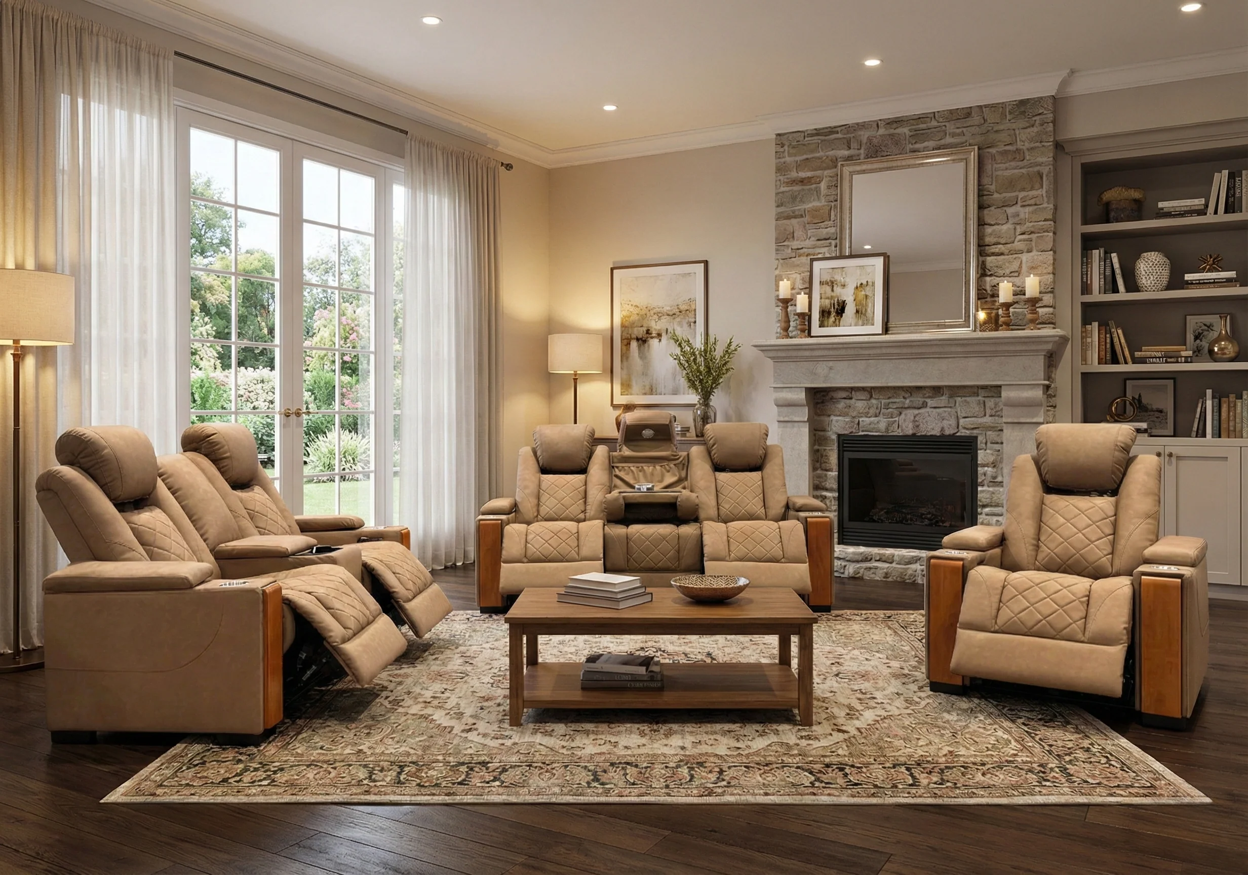 3710-modern-3-piece-power-reclining-living-room-set-in-camel-power-headrests-usb-wireless-charging-hidden-armrest-storage-cup-holders-reading-light-1.webp Modern 3-Piece Power Reclining Living Room Set in Camel - Power Headrests, USB & Wireless Charging, Hidden Armrest Storage, Cup Holders, & Reading Light
