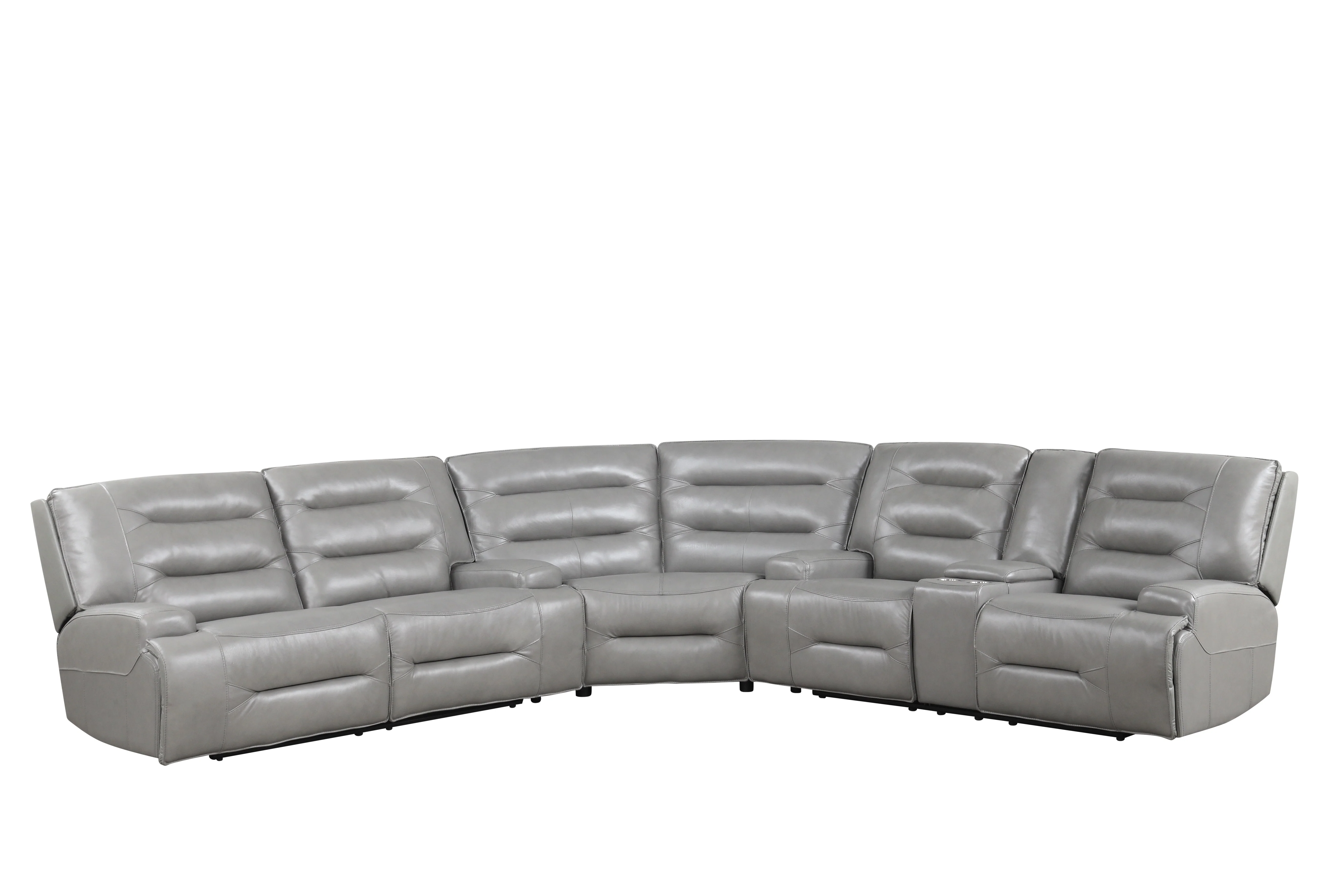 3723-modern-gray-top-grain-leather-power-reclining-sectional-with-console-cup-holders-2.webp Modern Gray Top Grain Leather Power Reclining Sectional with Console & Cup Holders
