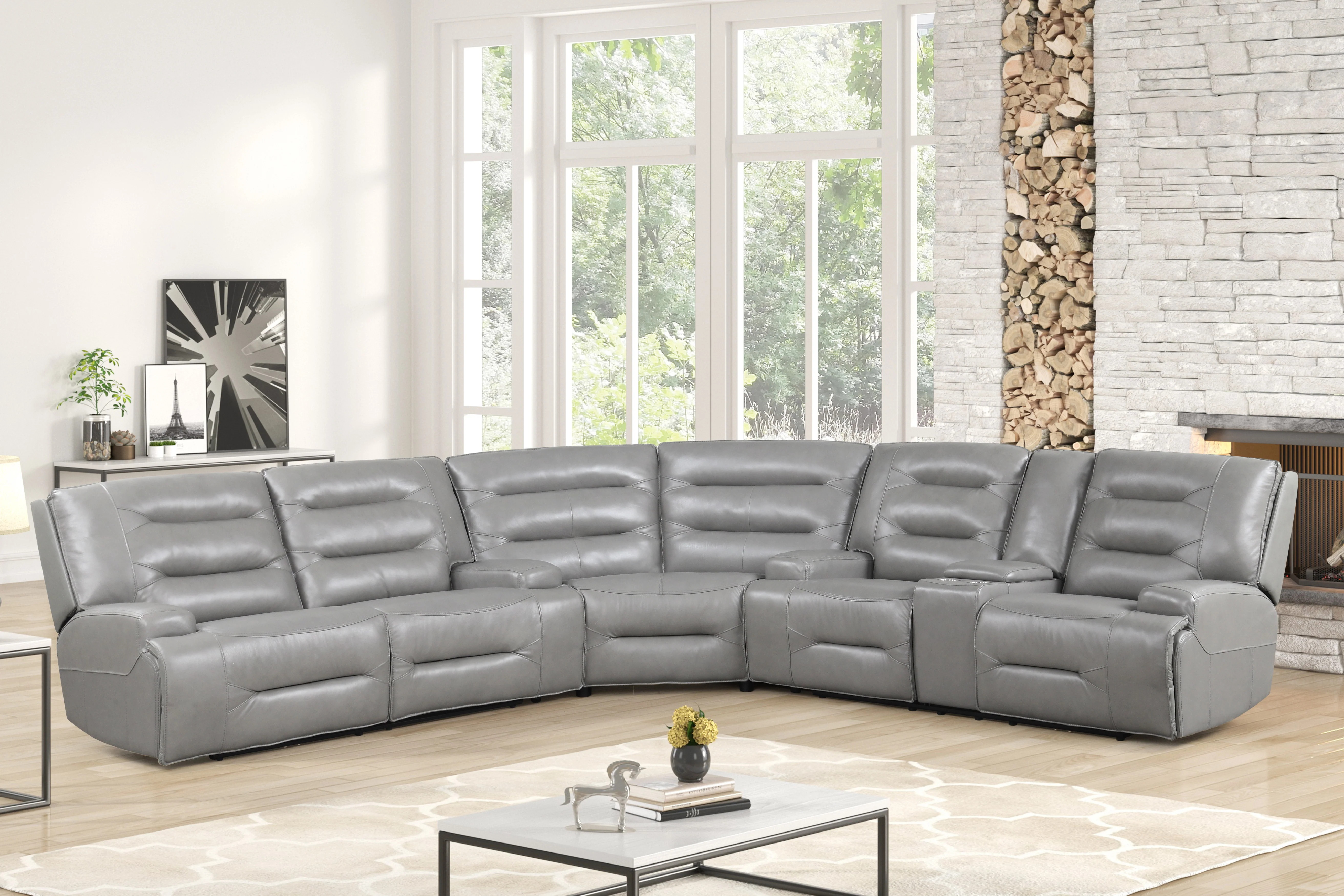 3723-modern-gray-top-grain-leather-power-reclining-sectional-with-console-cup-holders-3.webp Modern Gray Top Grain Leather Power Reclining Sectional with Console & Cup Holders