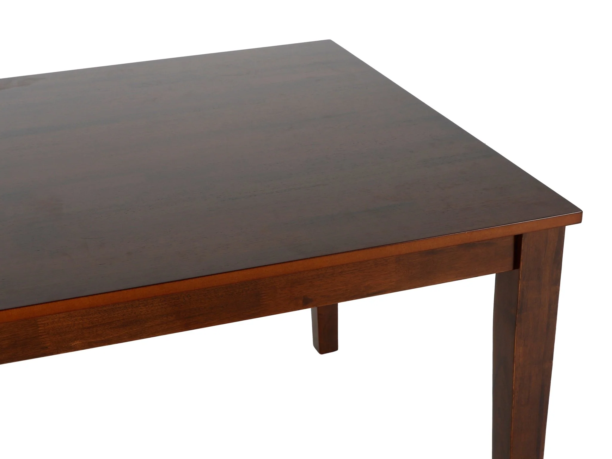 Transitional Brown Cherry 6-Piece Dining Set – 67" Table, Tufted Beige Upholstered Chairs & Bench