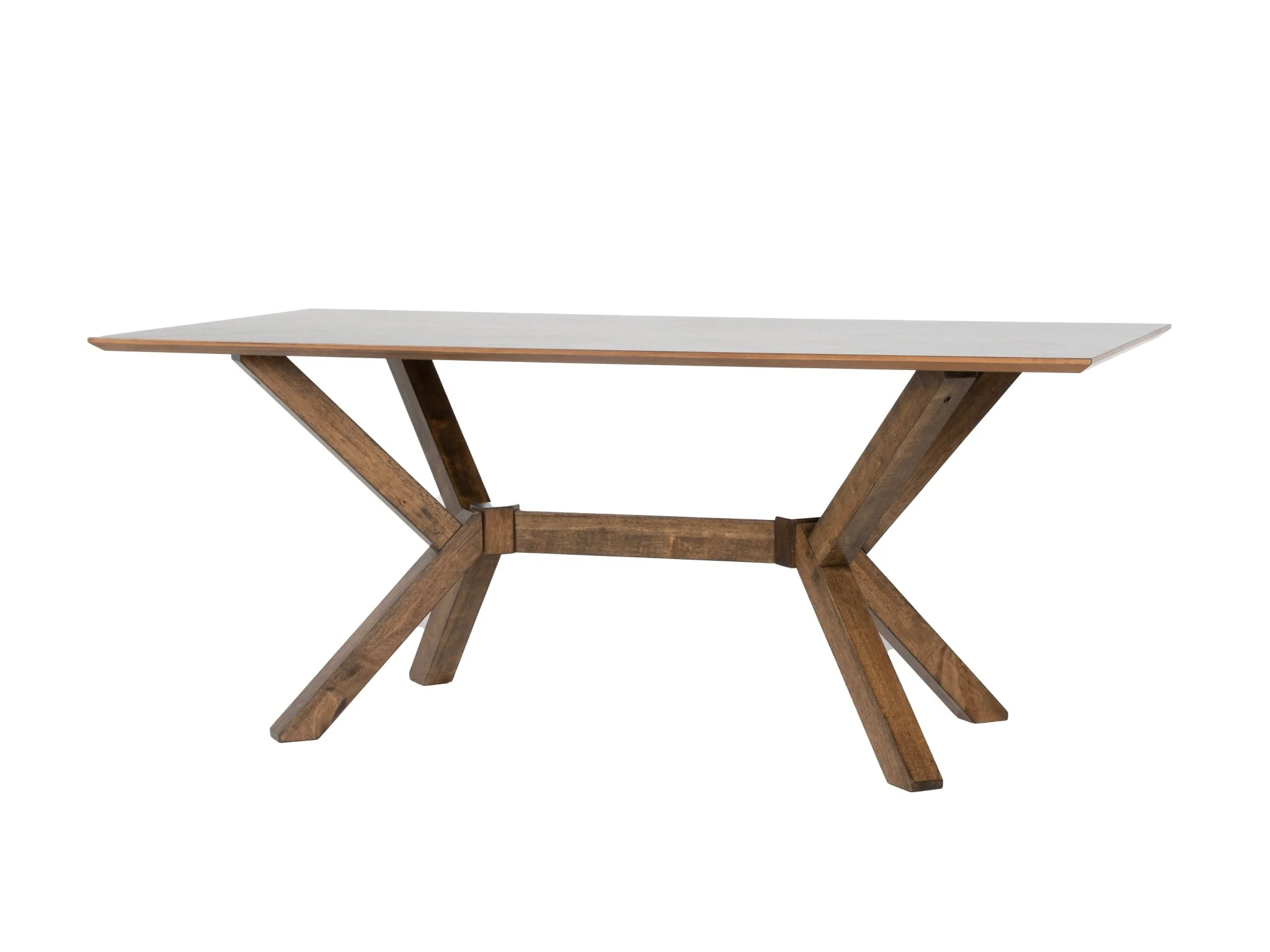 Brown Modern 7-Piece Dining Set — Dining Table & 6 Chairs