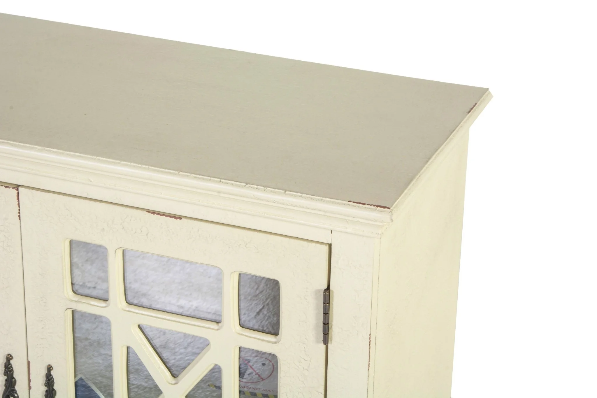 3763-antique-white-2-door-accent-cabinet-tempered-glass-lattice-doors-adjustable-shelf-3.webp Antique White 2-Door Accent Cabinet — Tempered Glass Lattice Doors, Adjustable Shelf