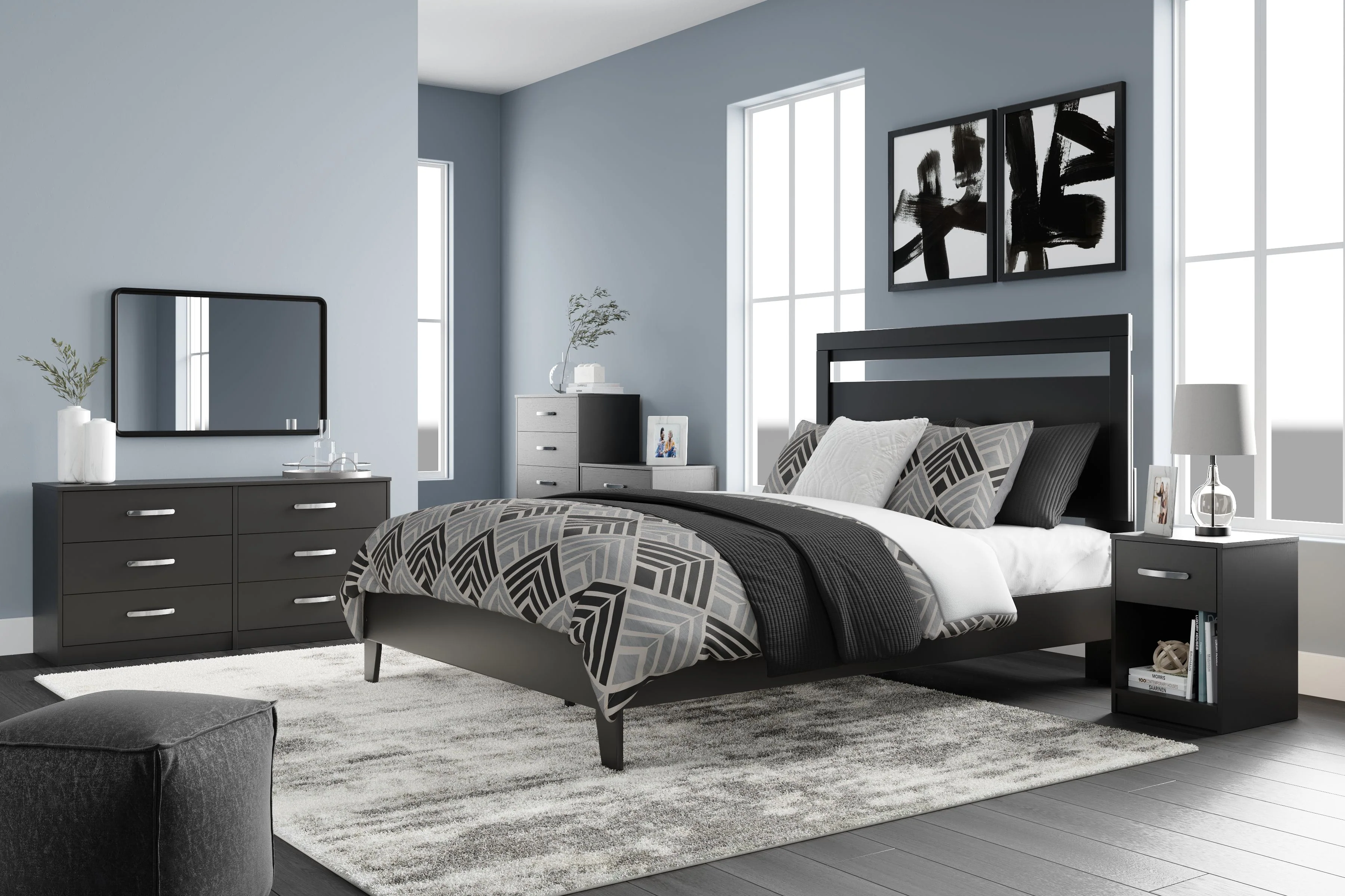 3926-finch-six-drawer-dresser-black-4.webp Finch - Six Drawer Dresser - Black