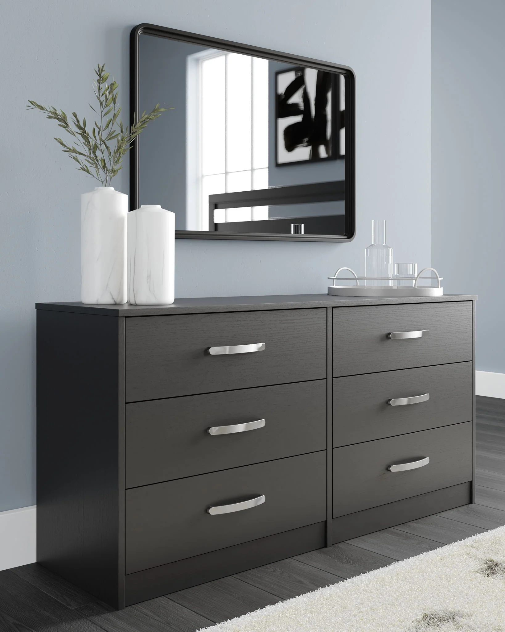 3926-finch-six-drawer-dresser-black-7.webp Finch - Six Drawer Dresser - Black