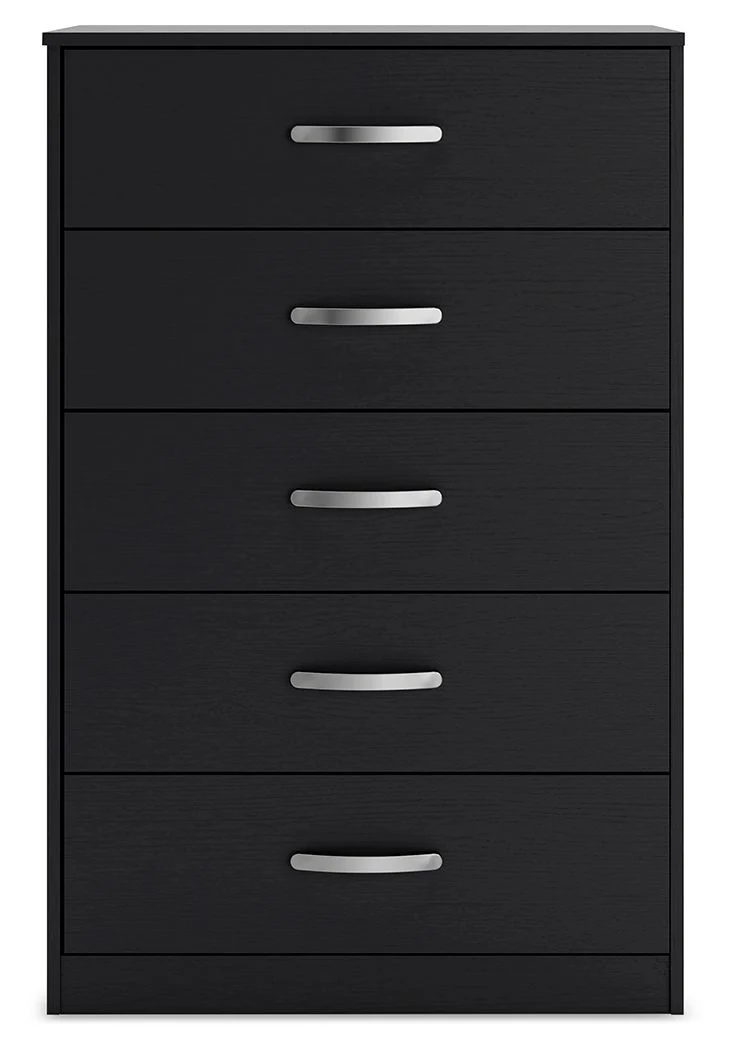 Finch - Five Drawer Chest - 46" Height - Black