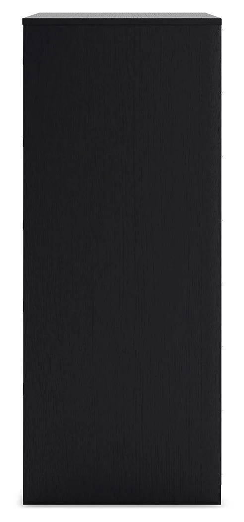 Finch - Five Drawer Chest - 46" Height - Black