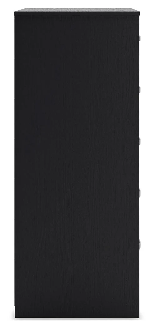 Finch - Five Drawer Chest - 46" Height - Black