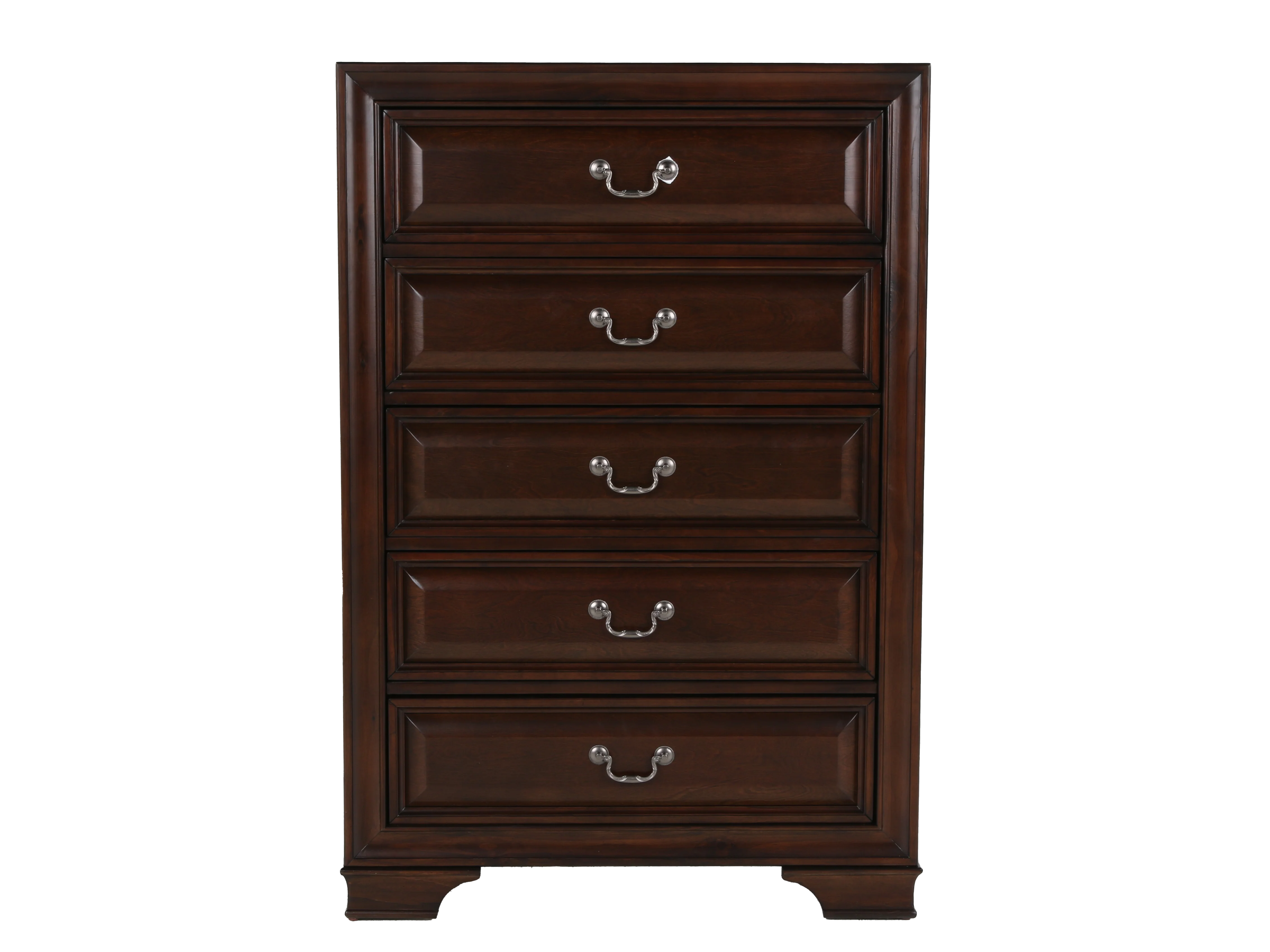 5-Drawer Chest with Ball Bearing Glides — Espresso Cherry