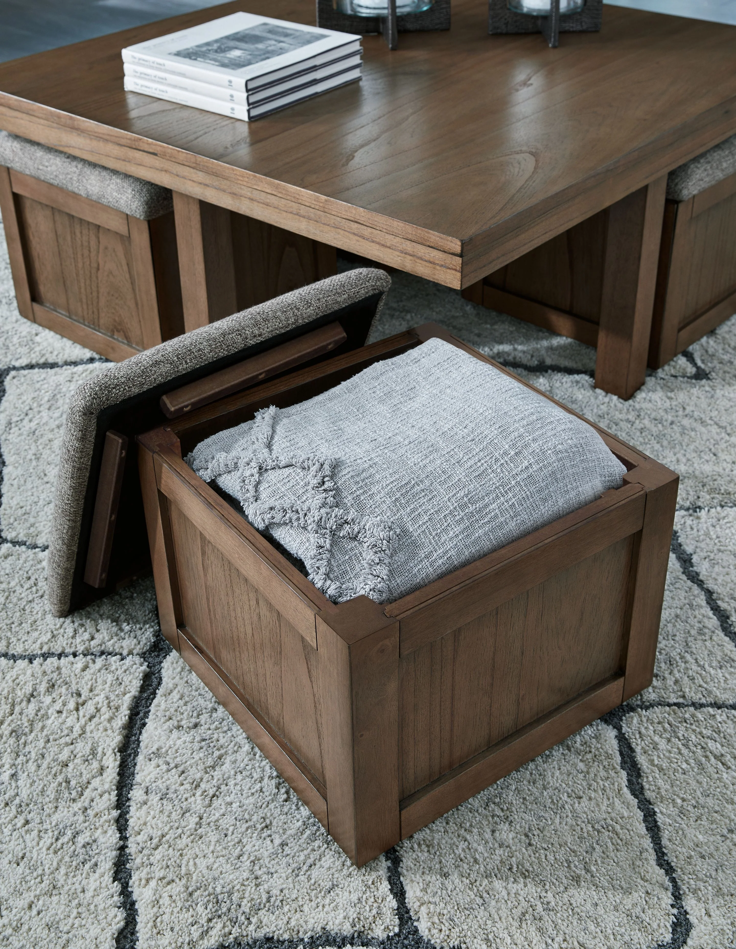 4087-boardernest-cocktail-table-with-4-stools-set-of-5-brown-3.webp Boardernest - Cocktail Table With 4 Stools (Set of 5) - Brown