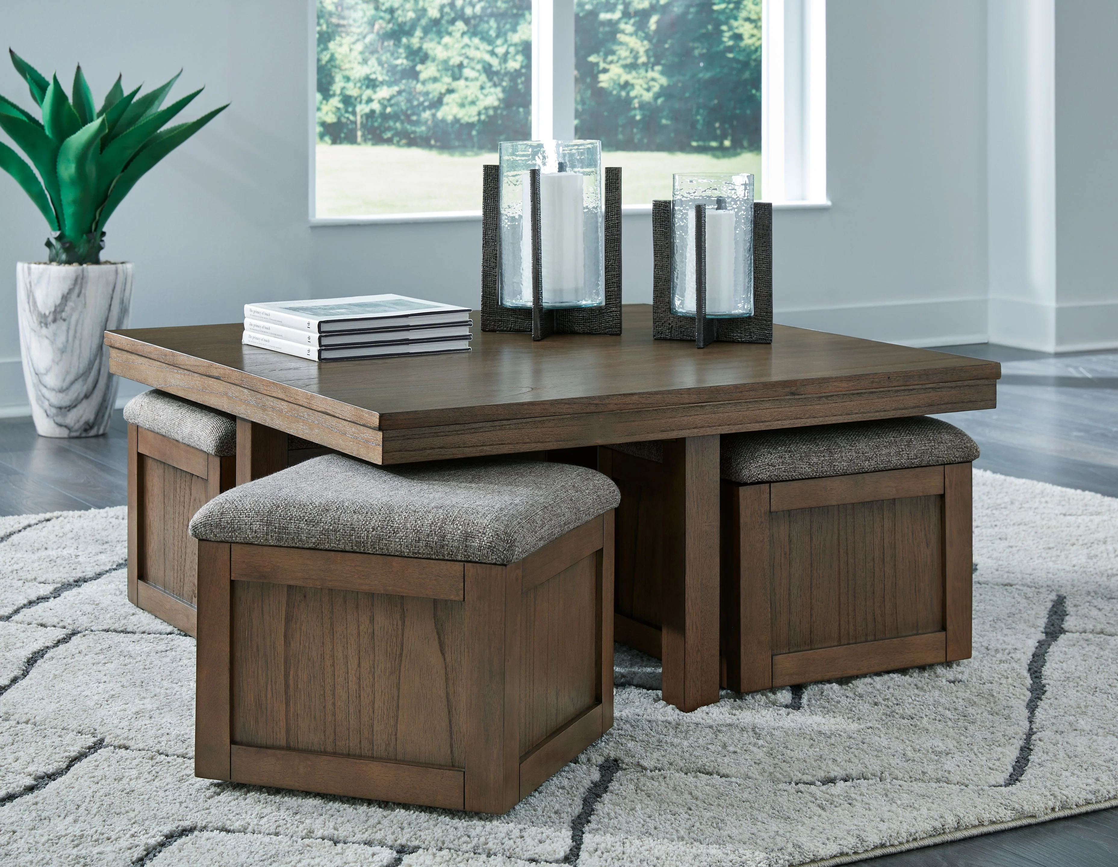4087-boardernest-cocktail-table-with-4-stools-set-of-5-brown-5.webp Boardernest - Cocktail Table With 4 Stools (Set of 5) - Brown
