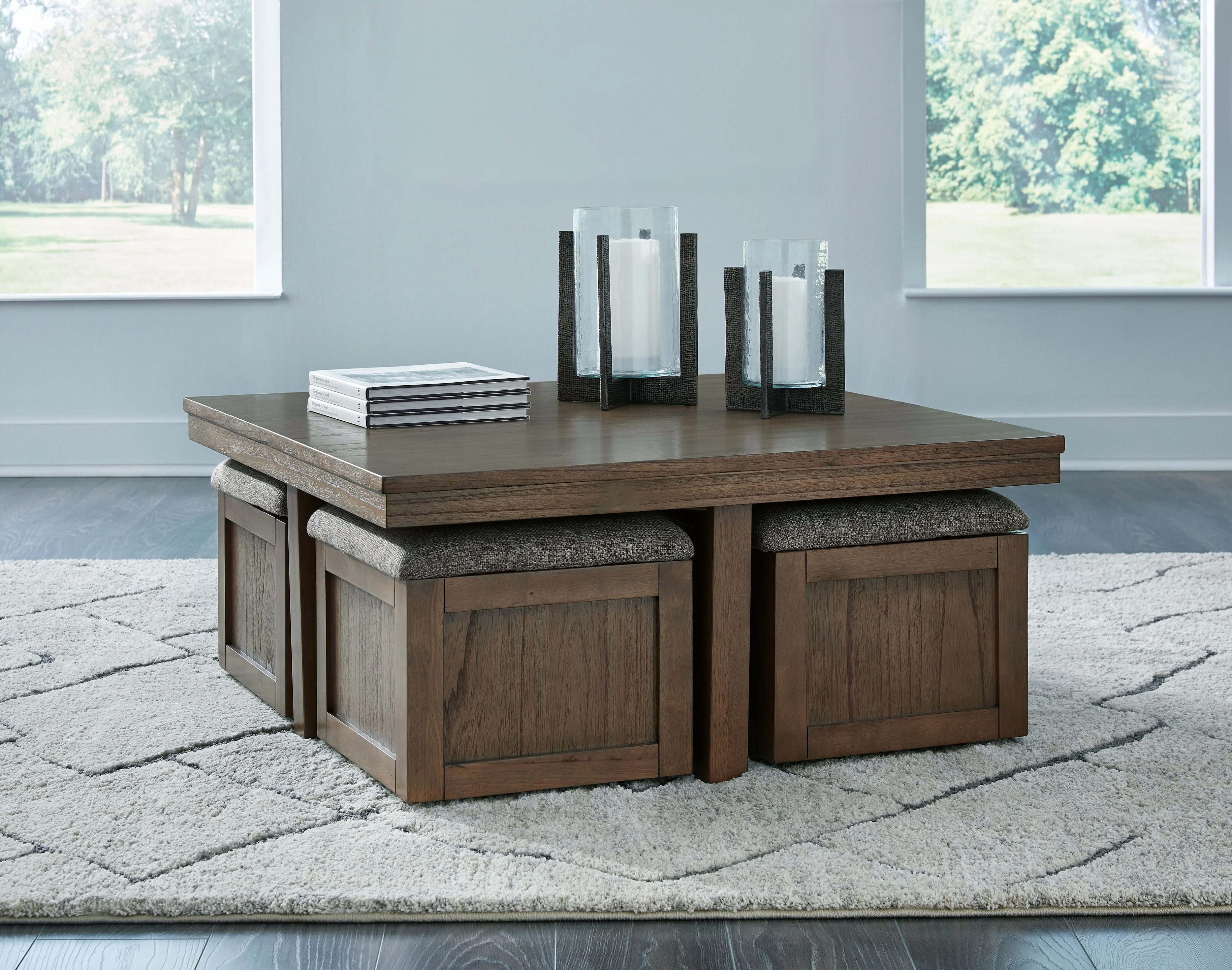 4087-boardernest-cocktail-table-with-4-stools-set-of-5-brown-8.webp Boardernest - Cocktail Table With 4 Stools (Set of 5) - Brown