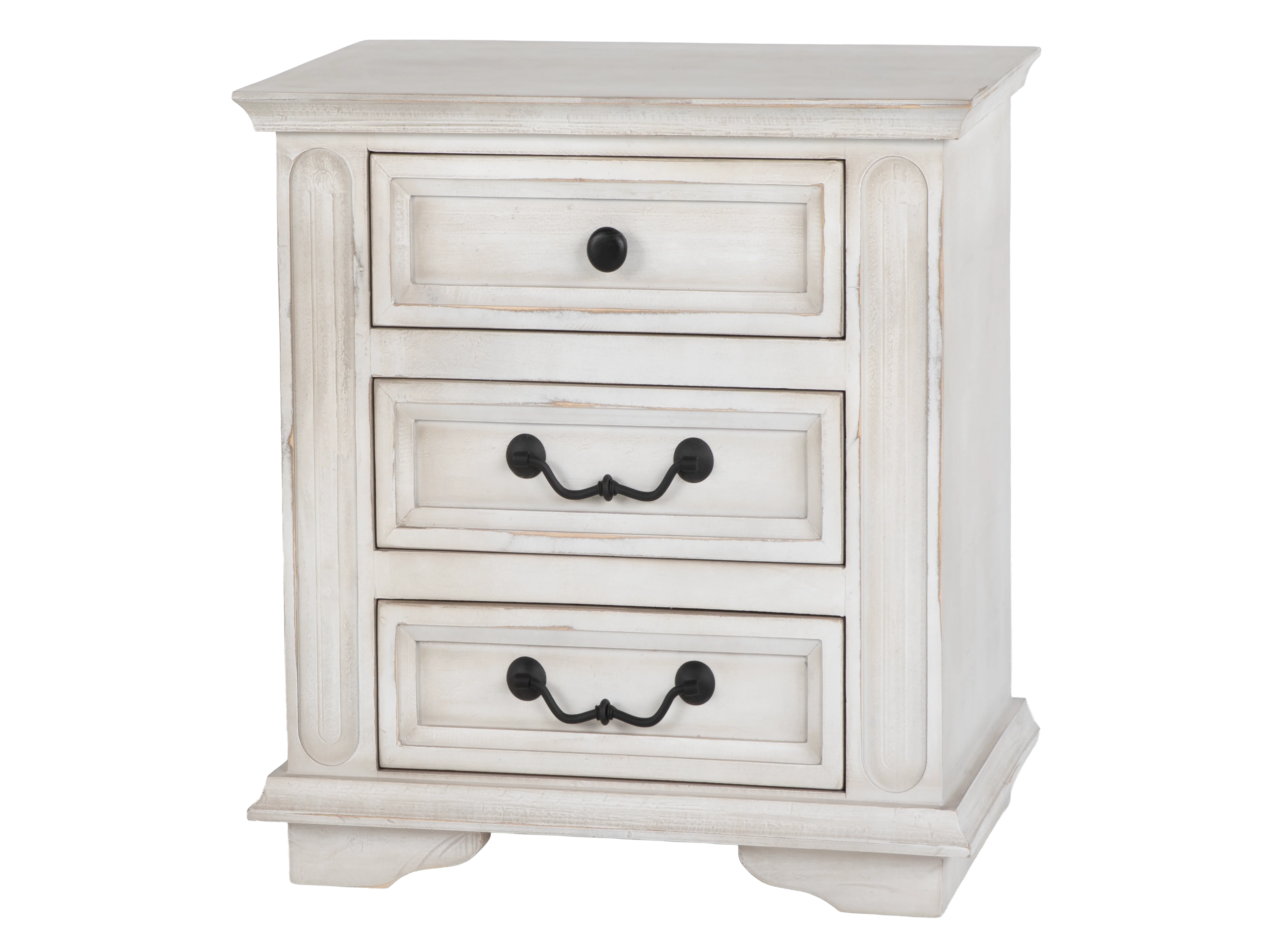 409-magnolia-white-rustic-farmhouse-3-drawer-nightstand-2.webp Magnolia White Rustic Farmhouse 3-Drawer Nightstand