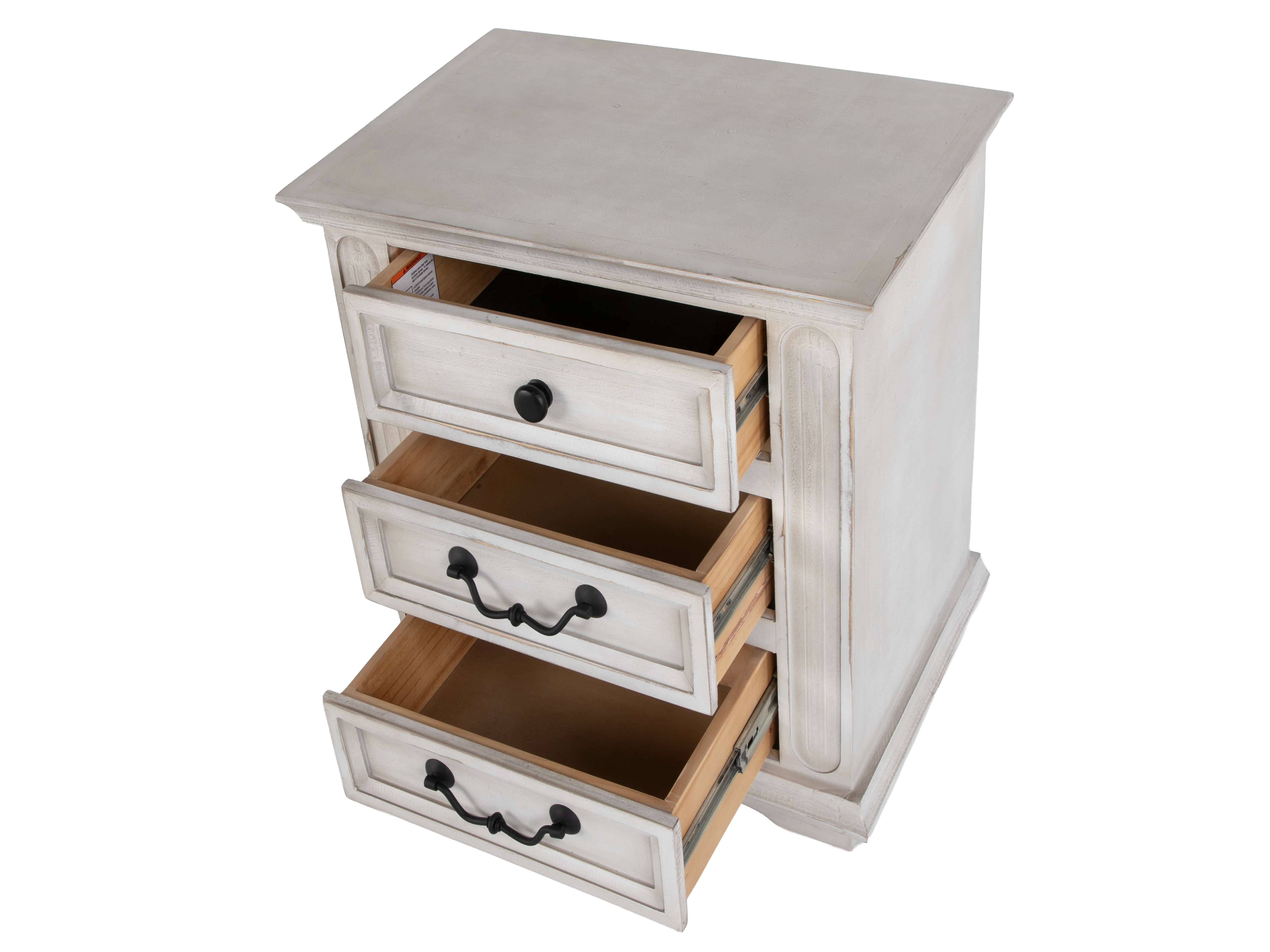 409-magnolia-white-rustic-farmhouse-3-drawer-nightstand-3.webp Magnolia White Rustic Farmhouse 3-Drawer Nightstand