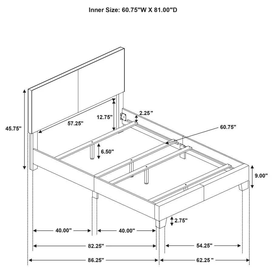 Dorian - Upholstered Panel Bed
