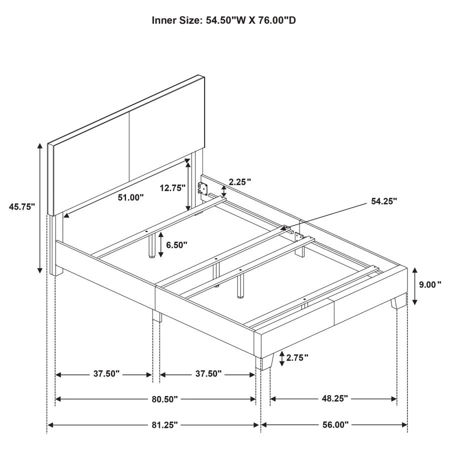 Dorian - Upholstered Panel Bed