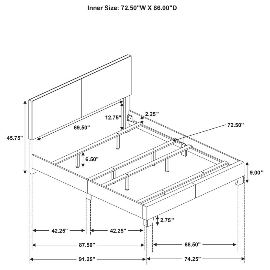 Dorian - Upholstered Panel Bed
