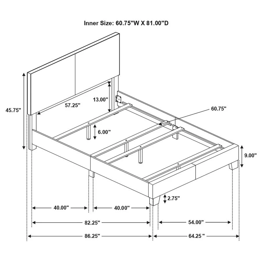 Dorian - Upholstered Panel Bed