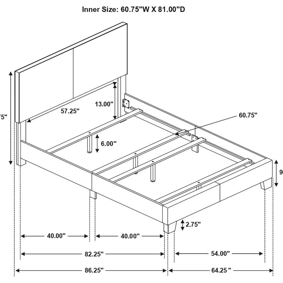 Dorian - Upholstered Panel Bed