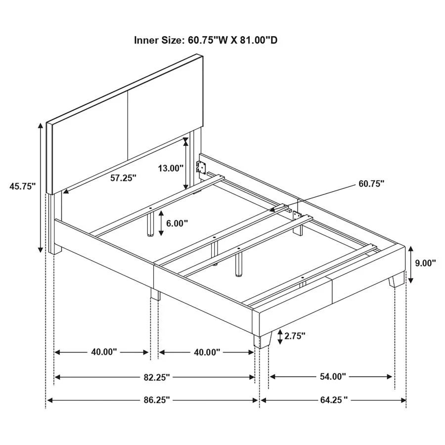 Dorian - Upholstered Panel Bed