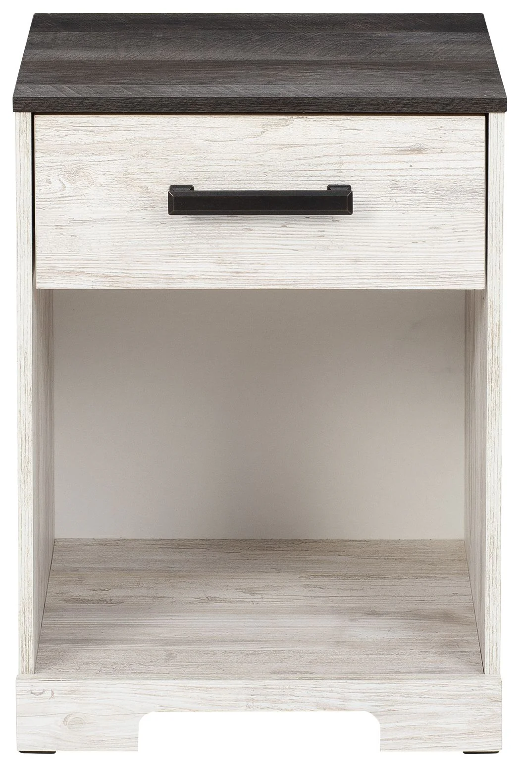 4172-shawburn-one-drawer-night-stand-open-cubby-white-black-gray-7.webp Shawburn - One Drawer Night Stand - Open Cubby - White / Black / Gray