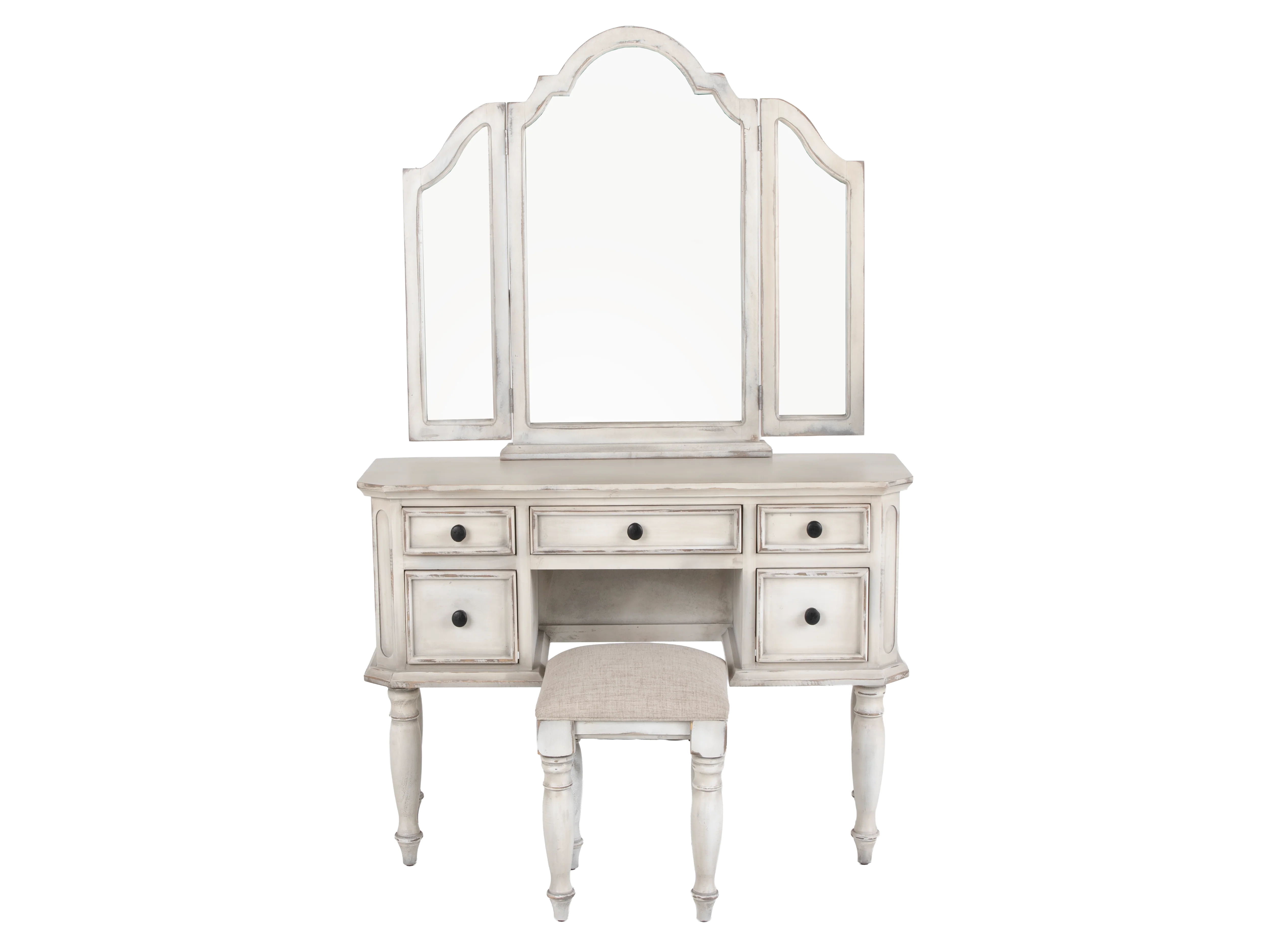 423-magnolia-3-piece-farmhouse-vanity-set-with-tri-fold-mirror-cushioned-stool-savanna-white-2.webp Magnolia 3-Piece Farmhouse Vanity Set with Tri-Fold Mirror & Cushioned Stool – Savanna White