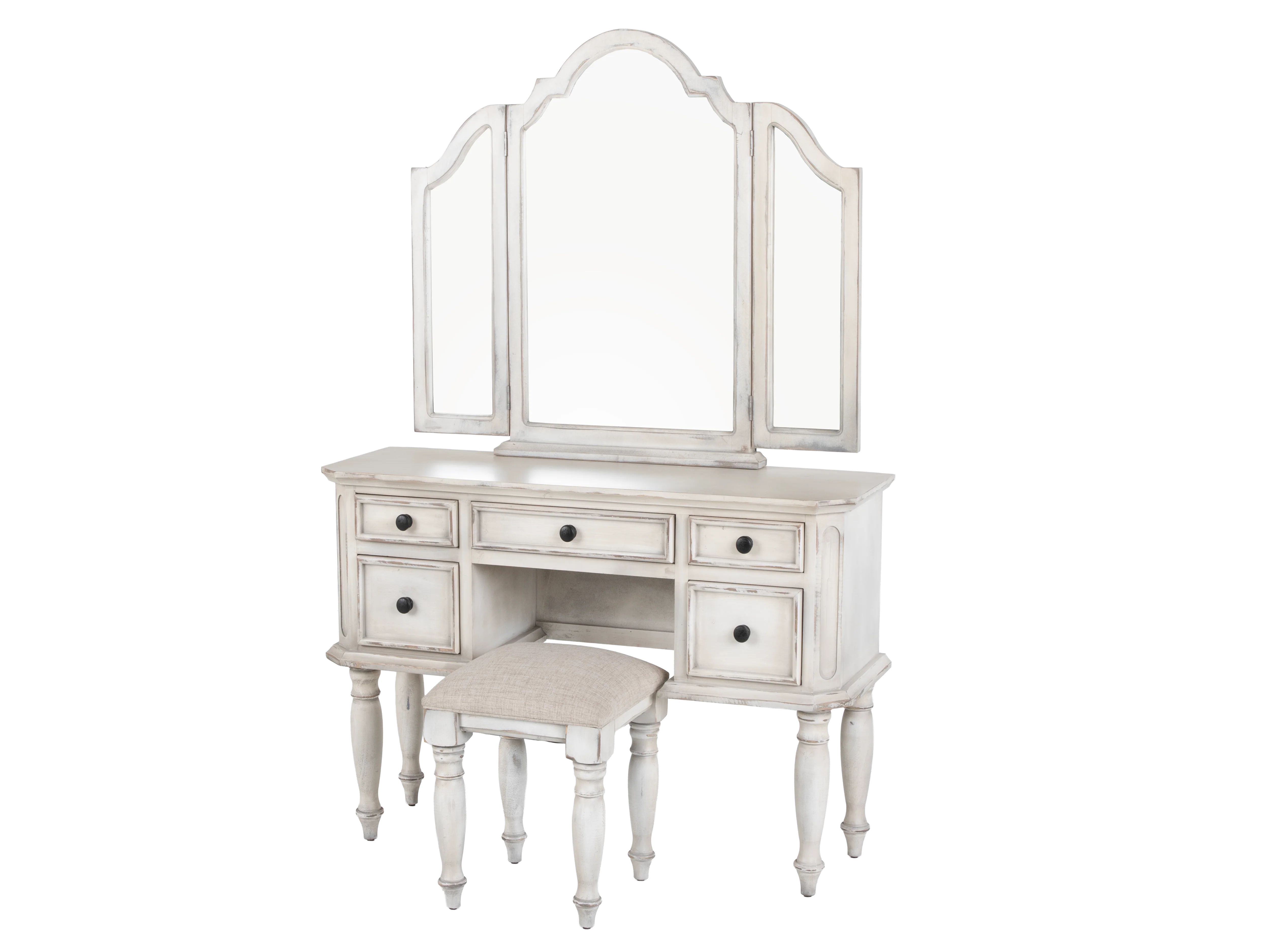 423-magnolia-3-piece-farmhouse-vanity-set-with-tri-fold-mirror-cushioned-stool-savanna-white-3.webp Magnolia 3-Piece Farmhouse Vanity Set with Tri-Fold Mirror & Cushioned Stool – Savanna White