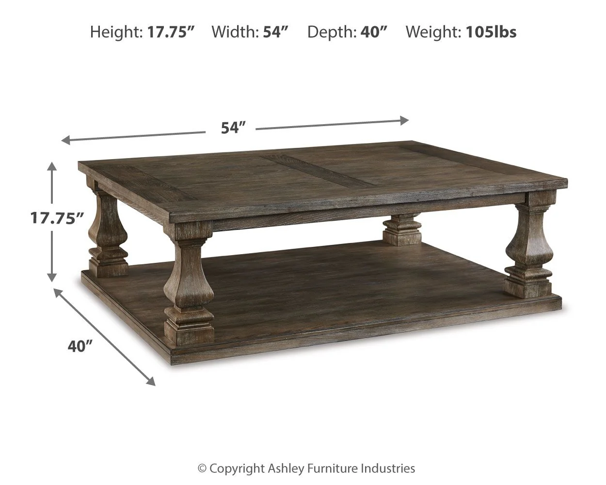 4306-johnelle-rectangular-cocktail-table-gray-4.webp Johnelle - Rectangular Cocktail Table - Gray