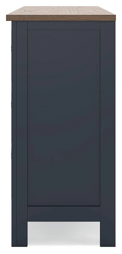 4589-landocken-dresser-brown-blue-2.webp Landocken - Dresser - Brown / Blue