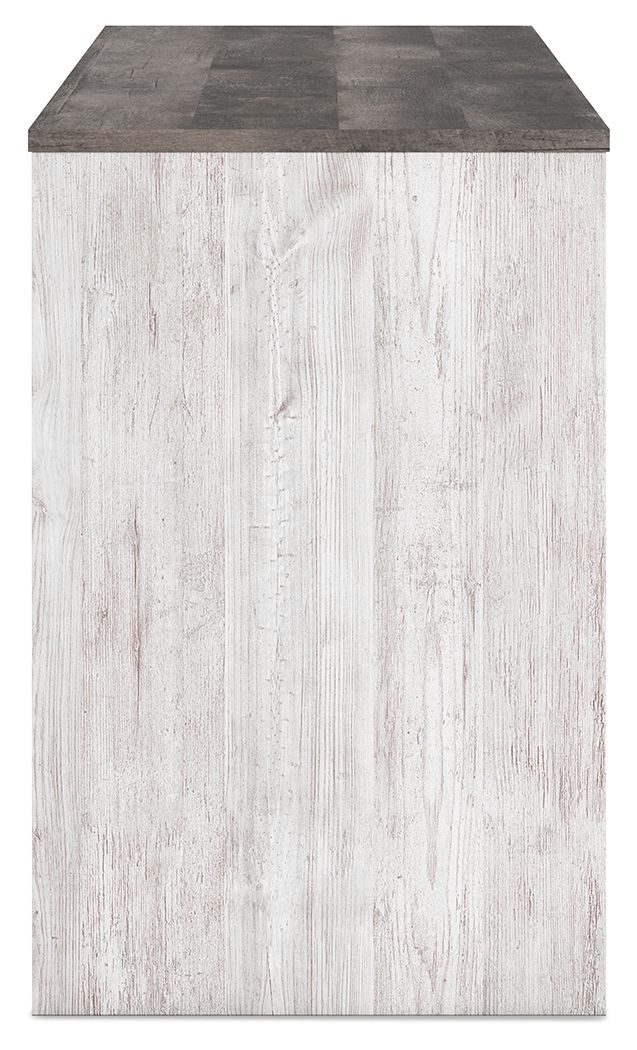 4639-shawburn-home-office-desk-white-dark-charcoal-gray-7.jpg Shawburn - Home Office Desk - White / Dark Charcoal Gray