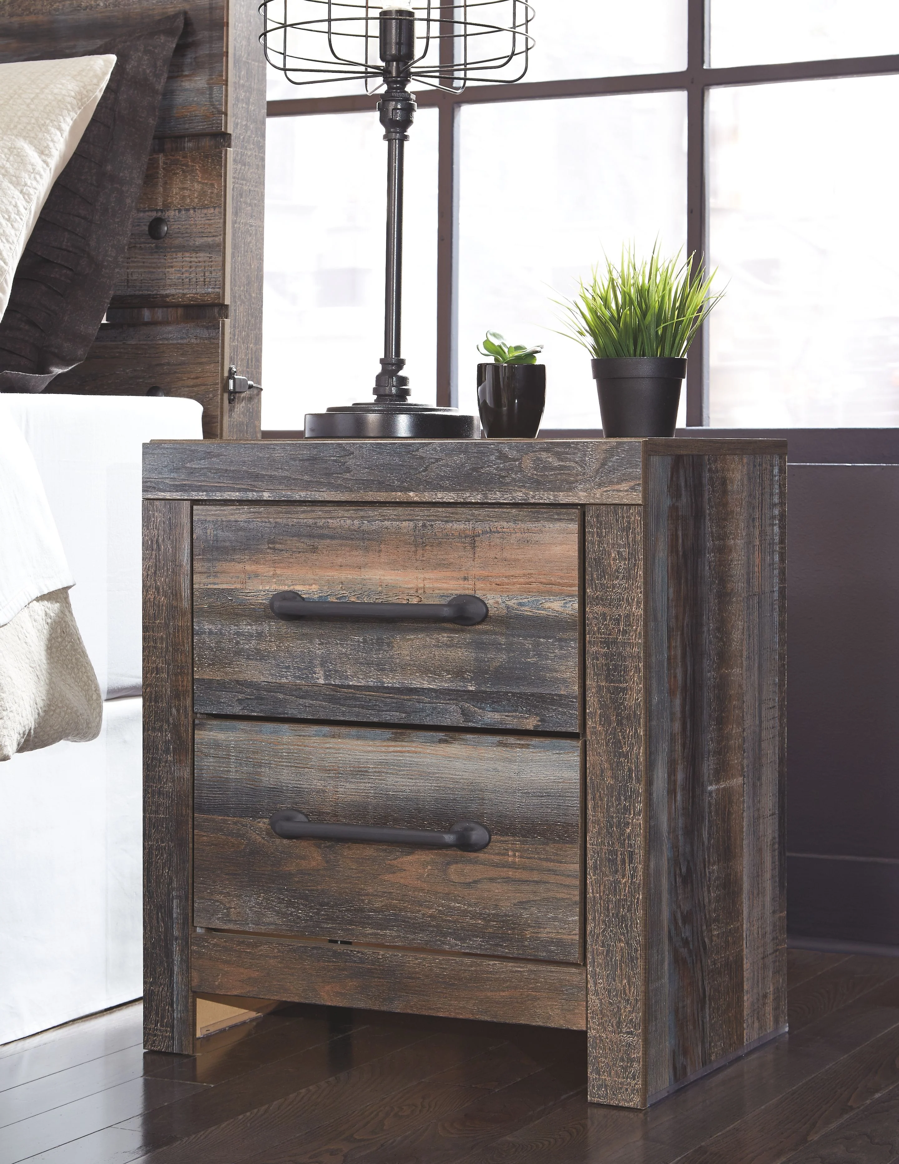 4642-drystan-two-drawer-night-stand-brown-beige-1.webp Drystan - Two Drawer Night Stand - Brown / Beige