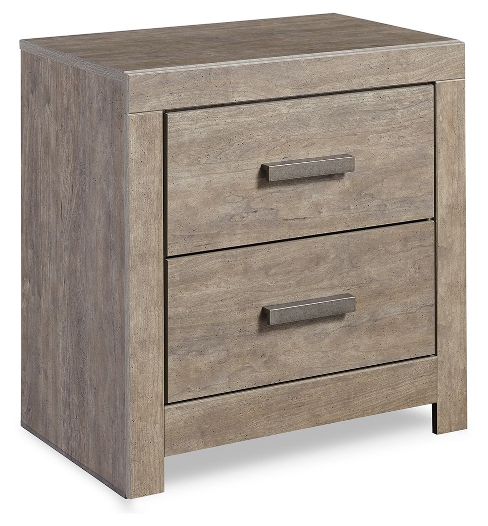 4643-culverbach-two-drawer-night-stand-gray-1.jpg Culverbach - Two Drawer Night Stand - Gray