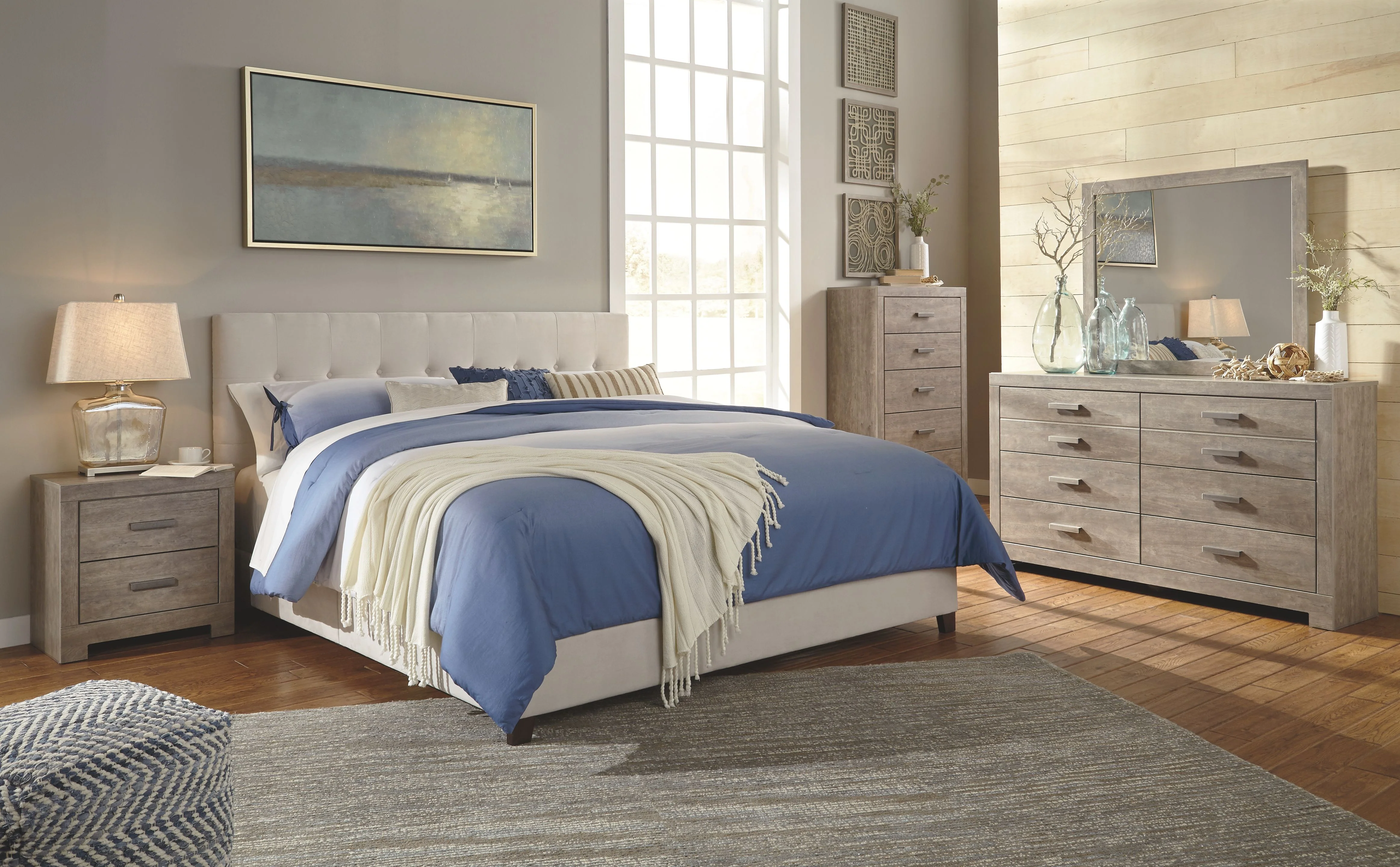 Culverbach - Two Drawer Night Stand - Gray