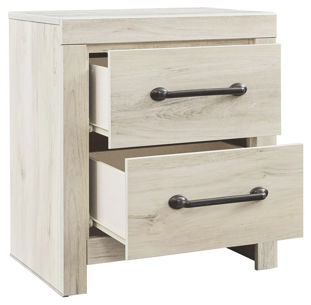 4816-cambeck-two-drawer-night-stand-whitewash-2.webp Cambeck - Two Drawer Night Stand - Whitewash