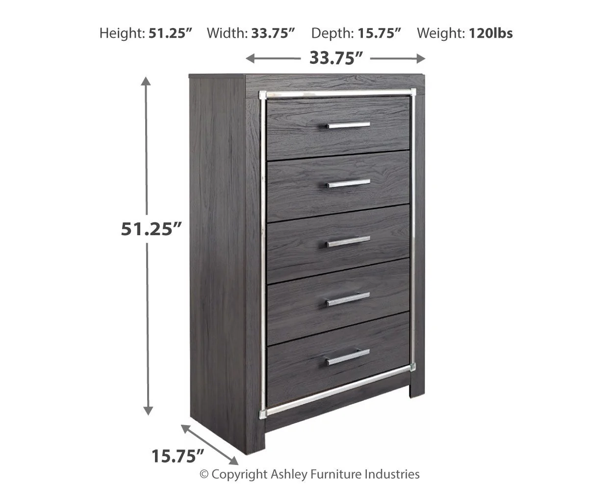 4820-lodanna-five-drawer-chest-gray-3.webp Lodanna - Five Drawer Chest - Gray