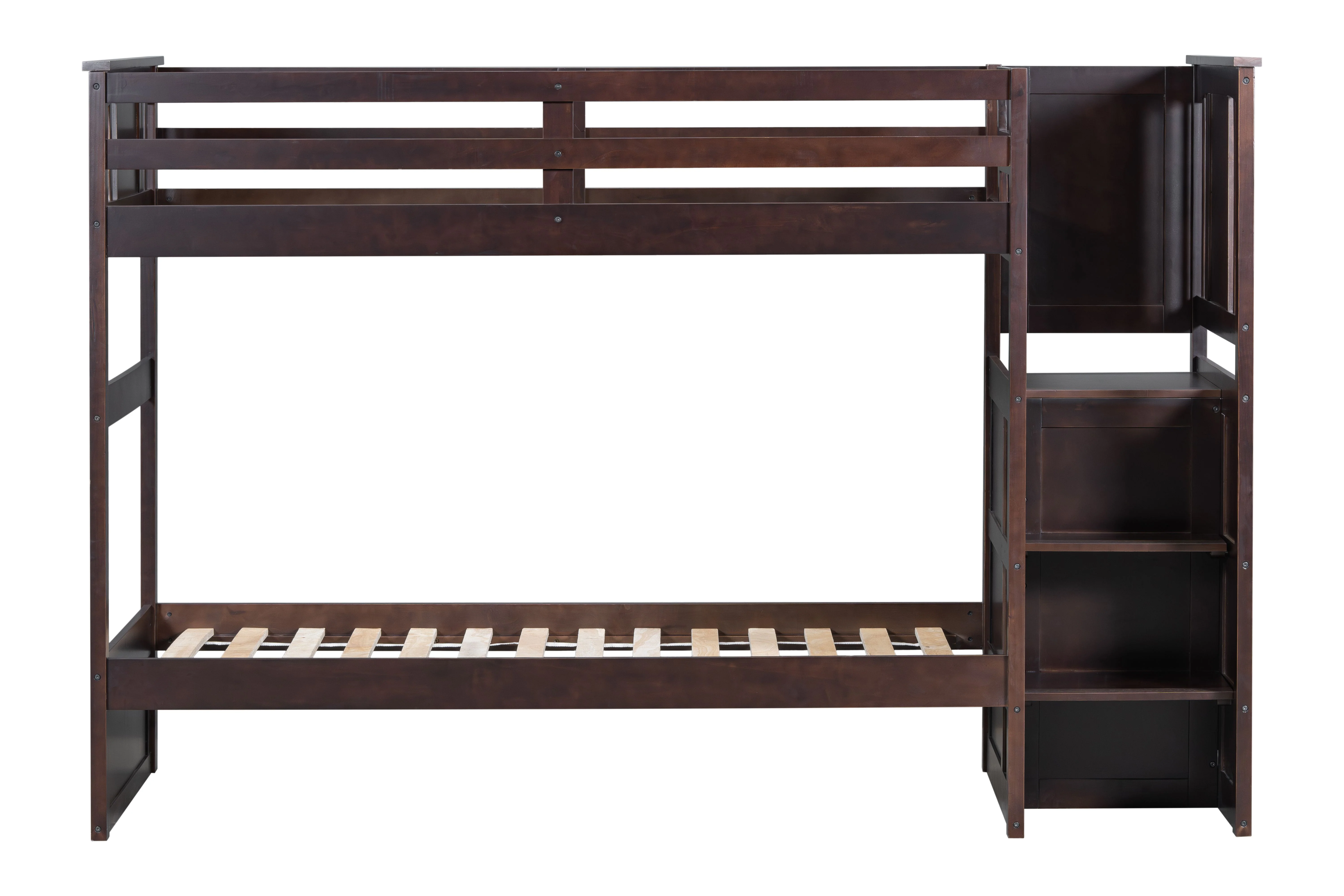 484-espresso-stairway-twin-over-twin-bunk-bed-with-storage-drawers-4.webp Espresso Stairway Twin Over Twin Bunk Bed with Storage Drawers