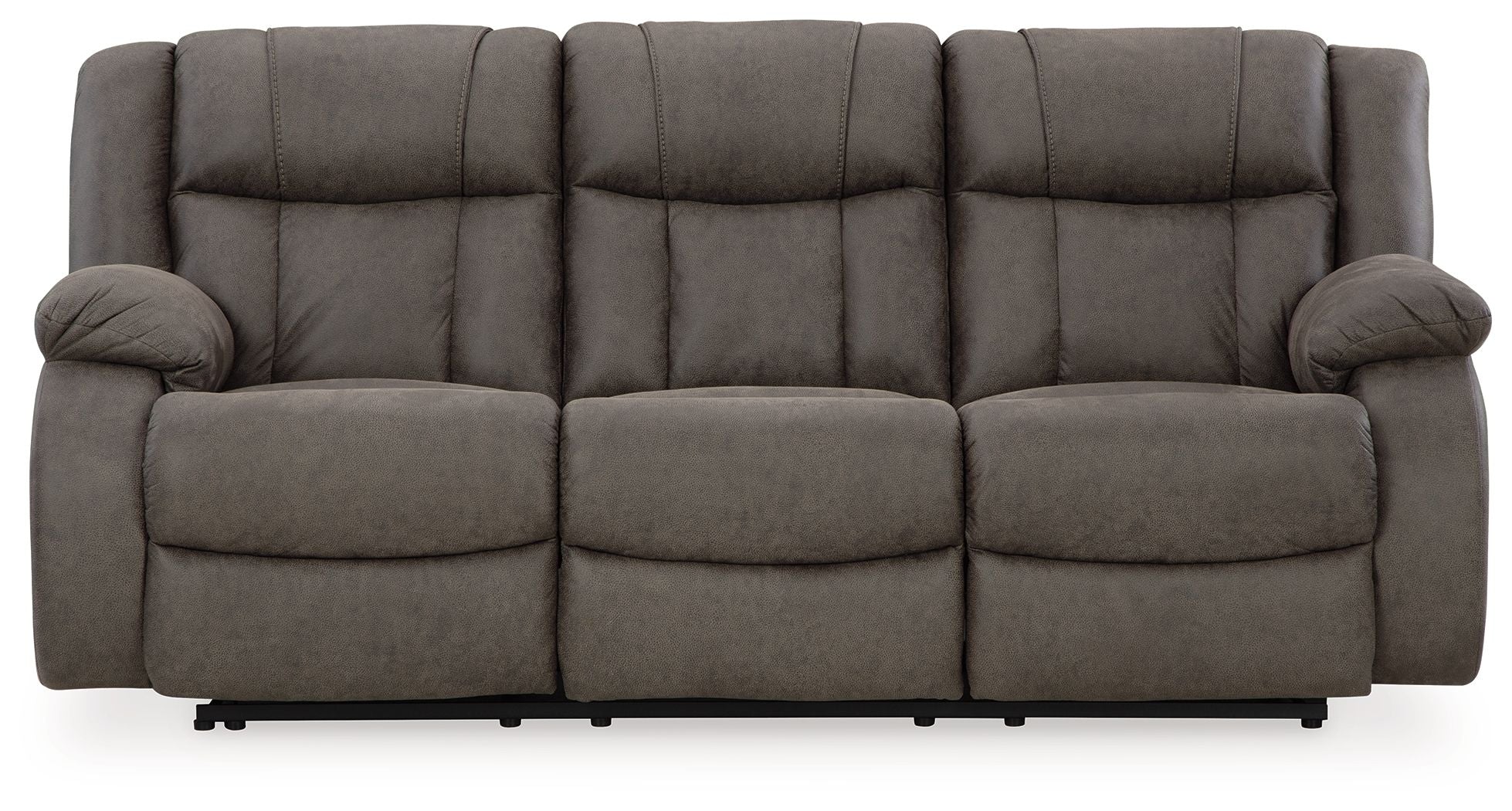 4874-first-base-reclining-sofa-gunmetal-1.jpg First Base - Reclining Sofa - Gunmetal