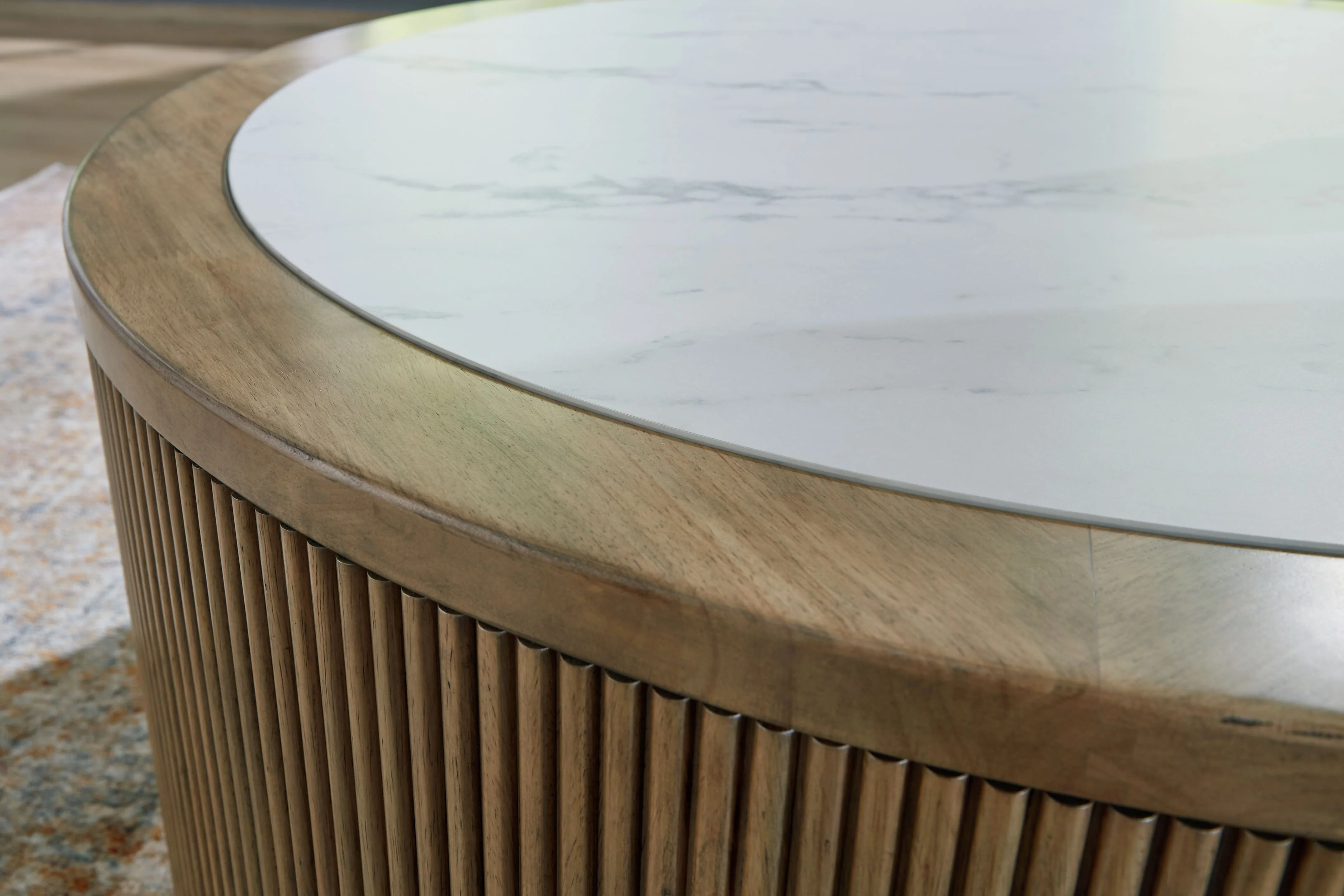 4889-camdill-round-cocktail-table-light-brown-white-2.webp Camdill - Round Cocktail Table - Light Brown / White