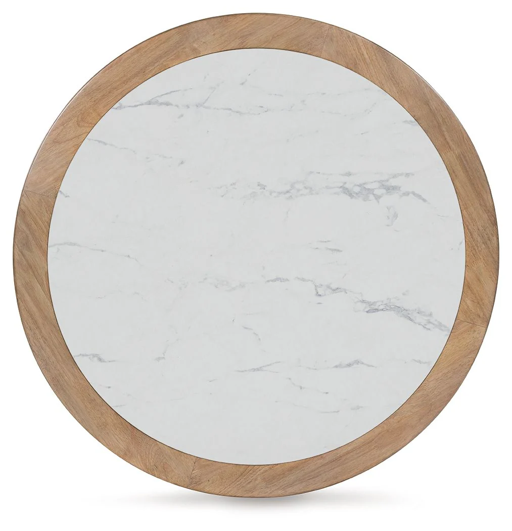 4889-camdill-round-cocktail-table-light-brown-white-7.webp Camdill - Round Cocktail Table - Light Brown / White