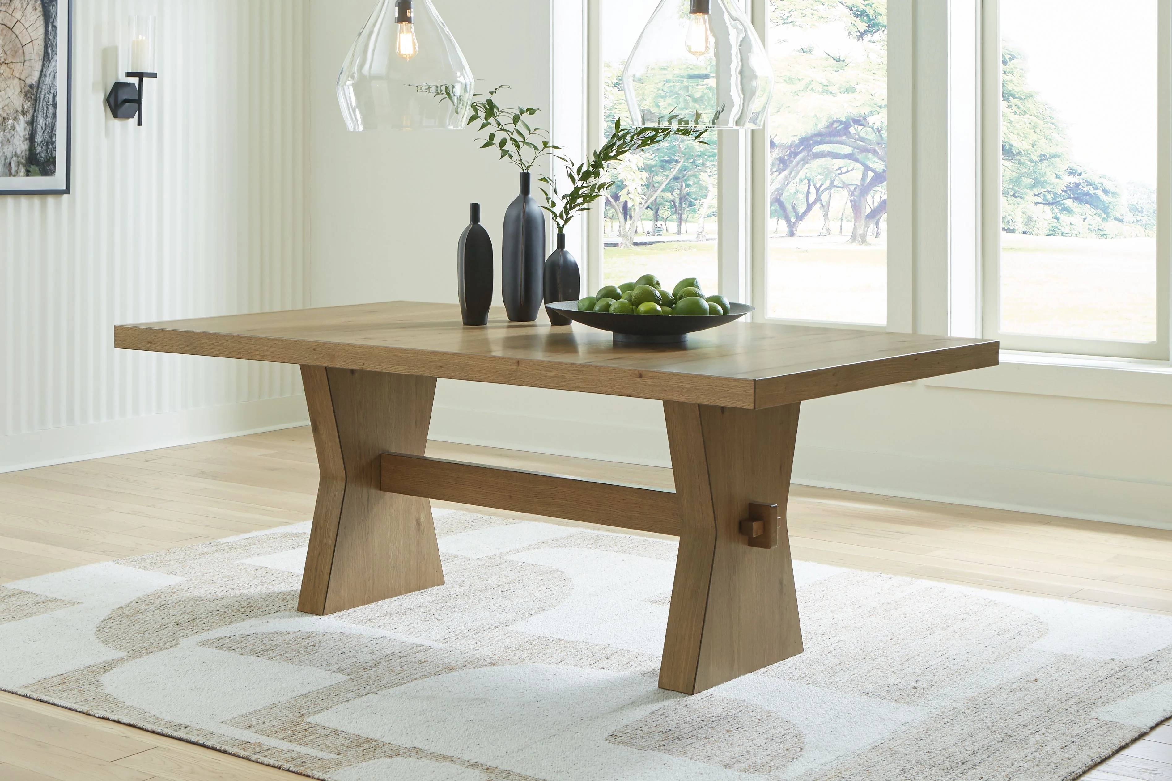 4890-galliden-rectangular-dining-room-table-light-brown-9.webp Galliden - Rectangular Dining Room Table - Light Brown