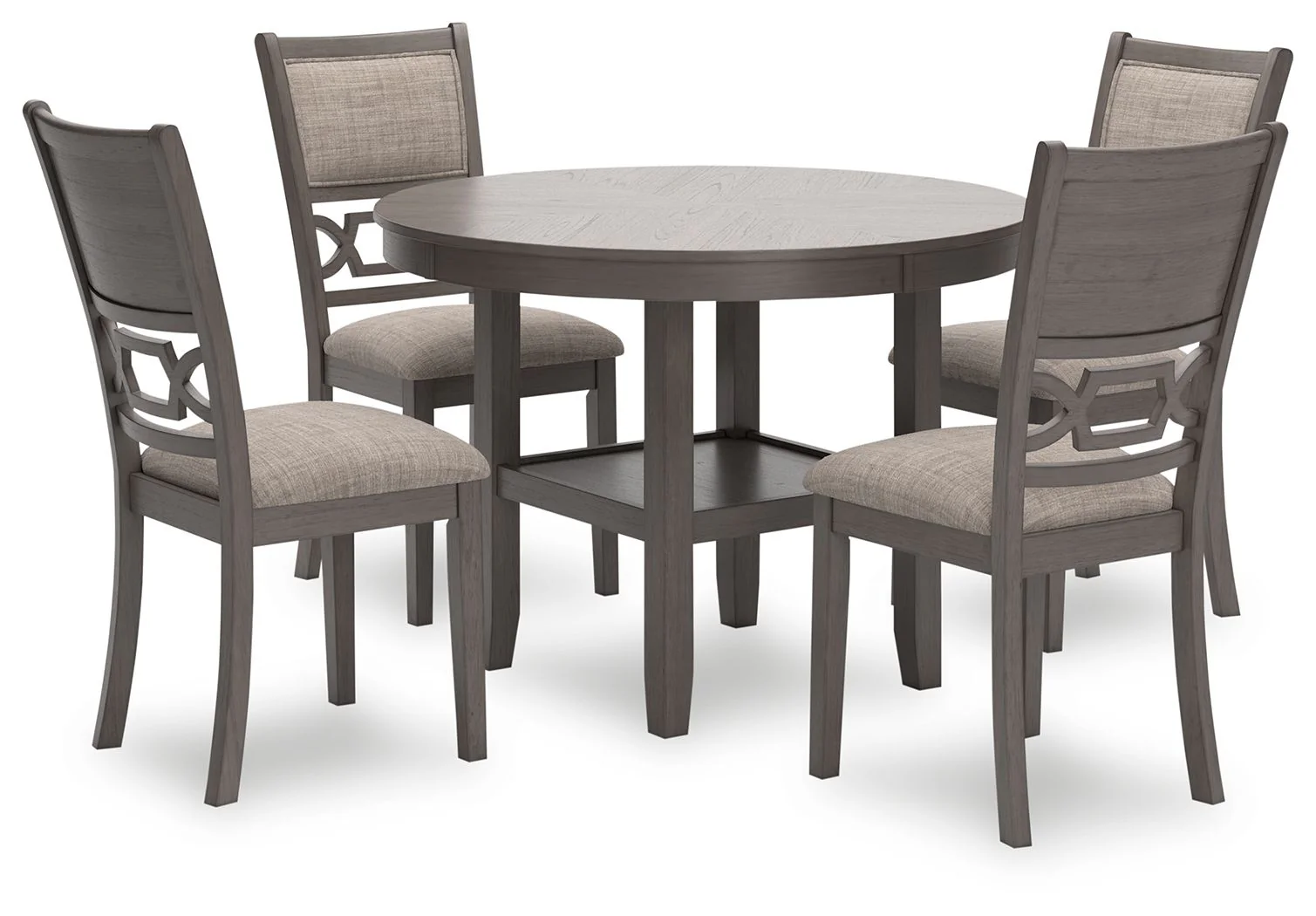 4956-wrenning-dining-room-table-set-set-of-5-gray-1.webp Wrenning - Dining Room Table Set (Set of 5) - Gray