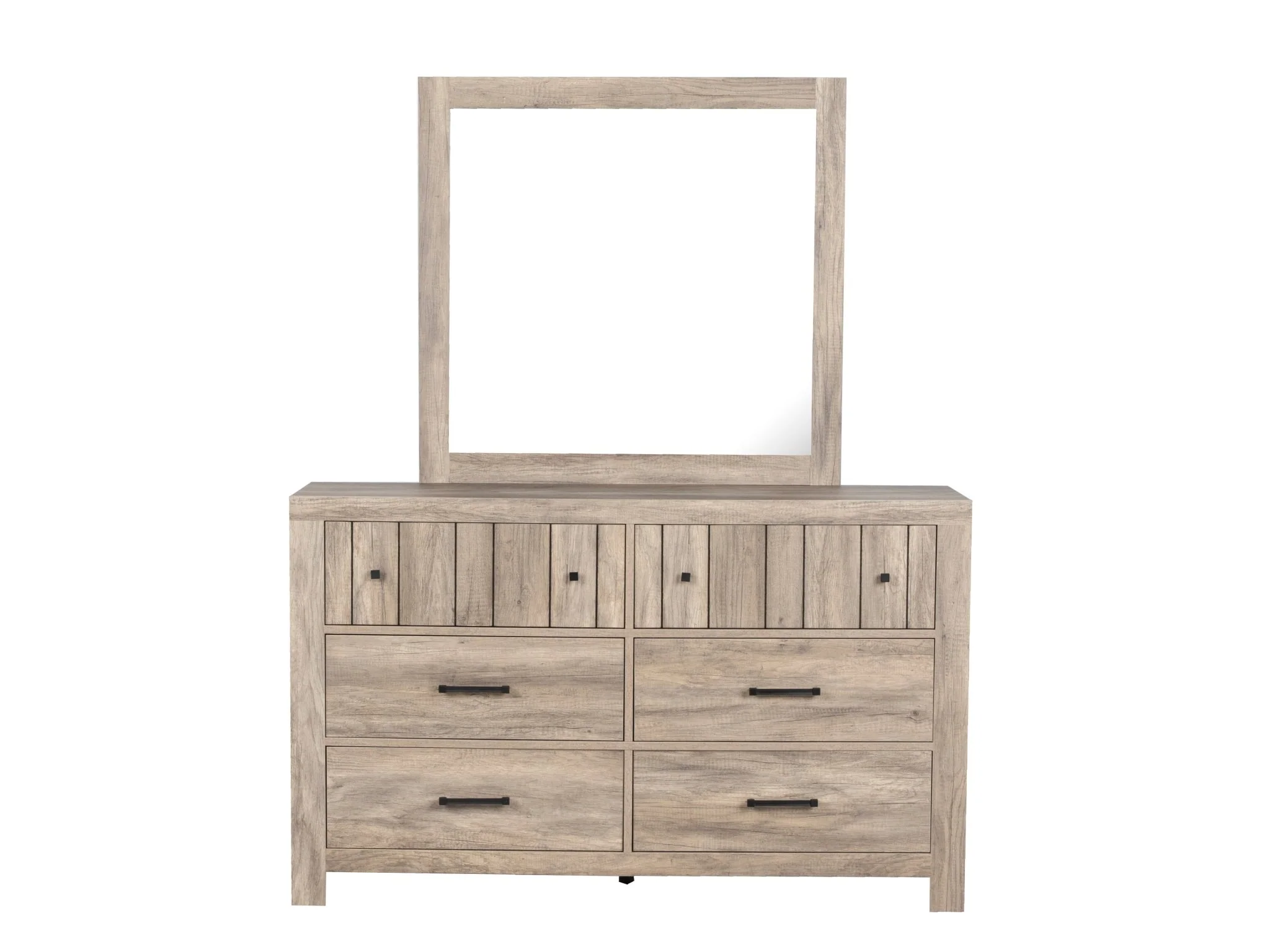 6 Piece Modern Farmhouse Bedroom Set - Queen