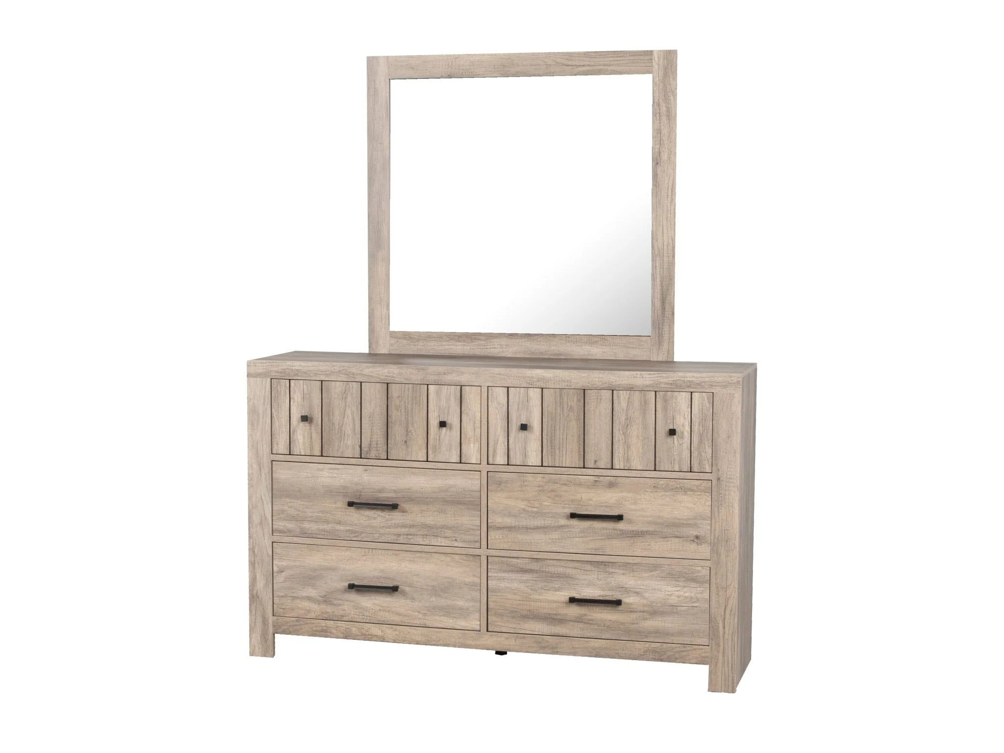 6 Piece Modern Farmhouse Bedroom Set - Queen
