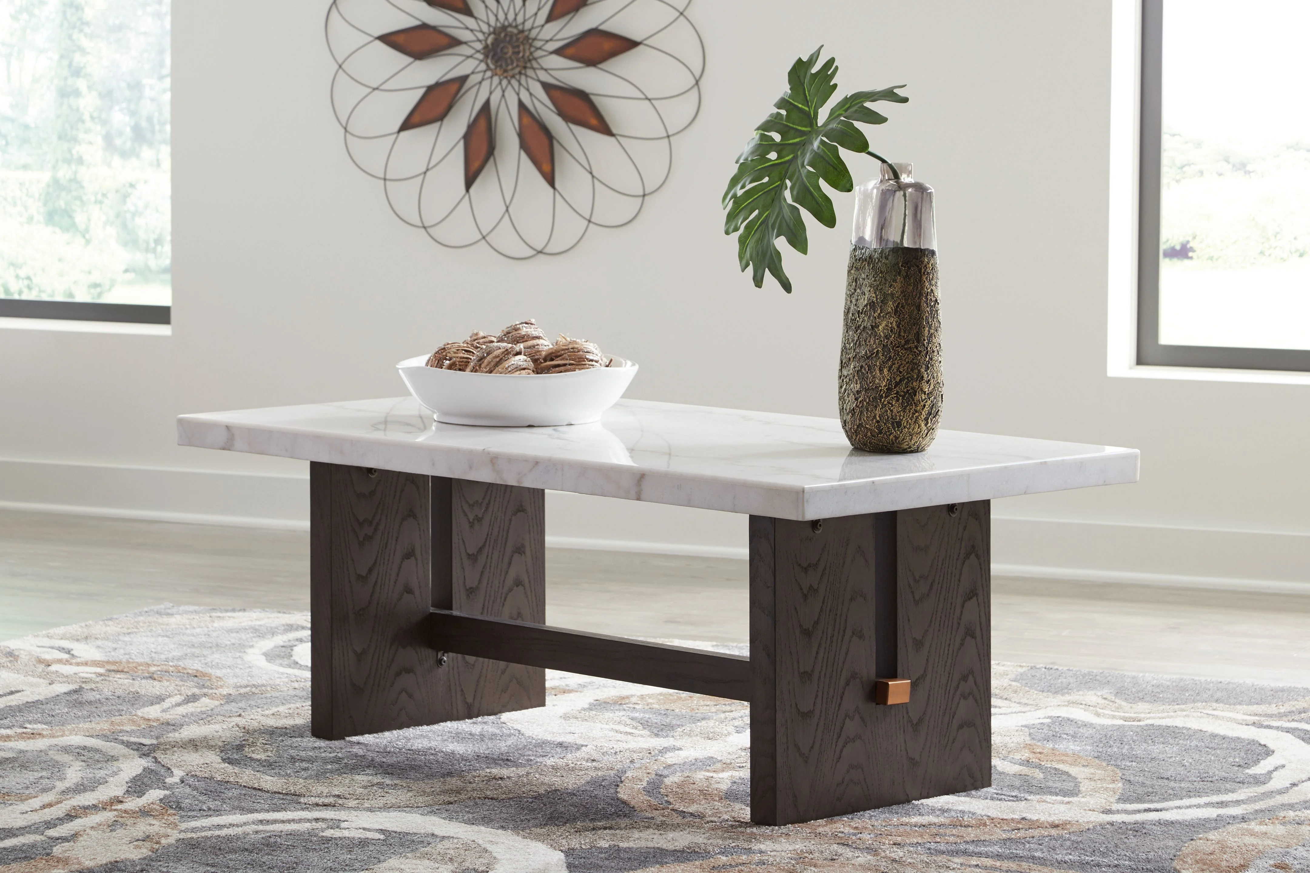 4998-burkhaus-rectangular-cocktail-table-white-dark-brown-4.webp Burkhaus - Rectangular Cocktail Table - White / Dark Brown