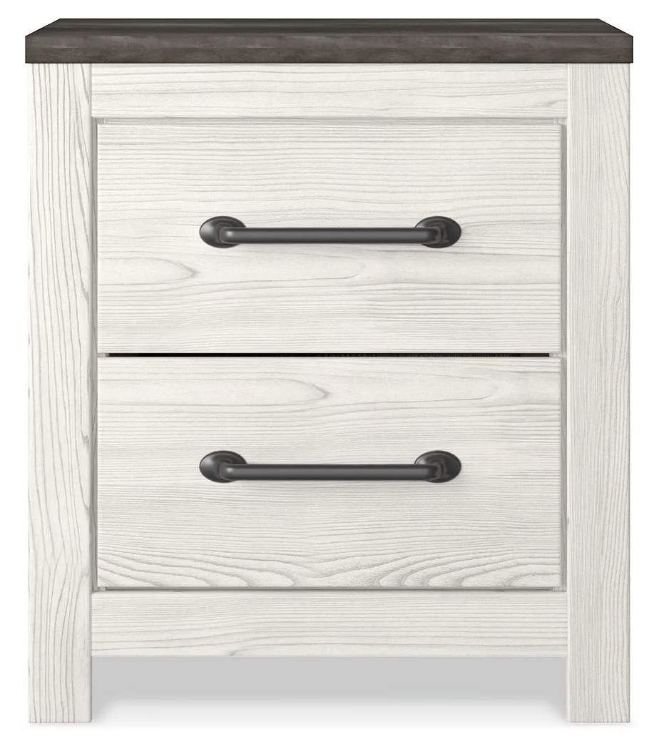 5002-gerridan-two-drawer-night-stand-white-gray-7.webp Gerridan - Two Drawer Night Stand - White / Gray