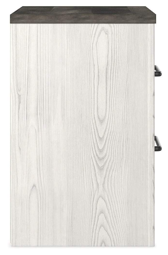 5002-gerridan-two-drawer-night-stand-white-gray-8.webp Gerridan - Two Drawer Night Stand - White / Gray